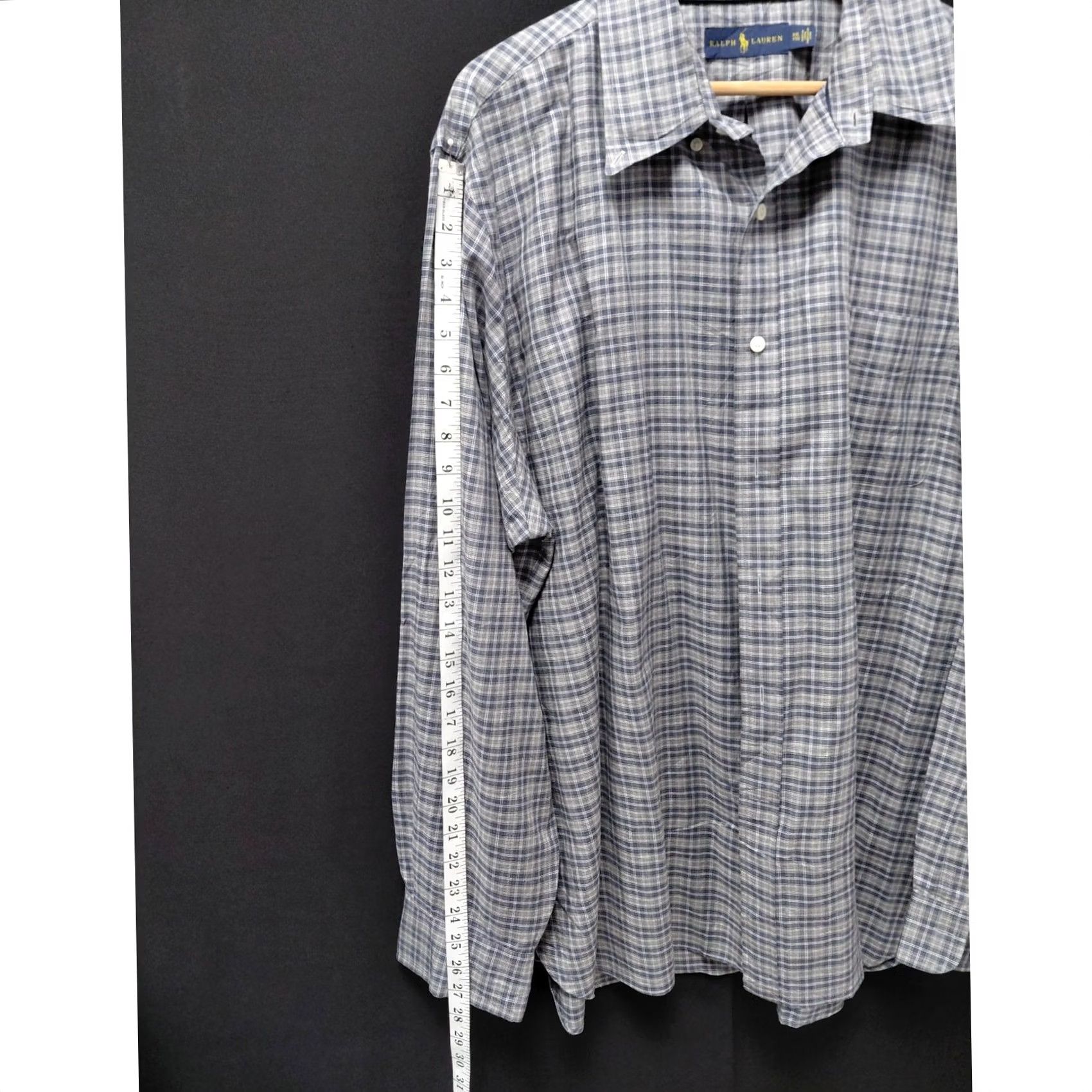 Ralph Lauren Ralph Lauren Plaid Button-Up Shirt Blue Long Sleeve Men 2XL Regular Fit Casual Business Size US XXL / EU 58 / 5 - 5 Thumbnail