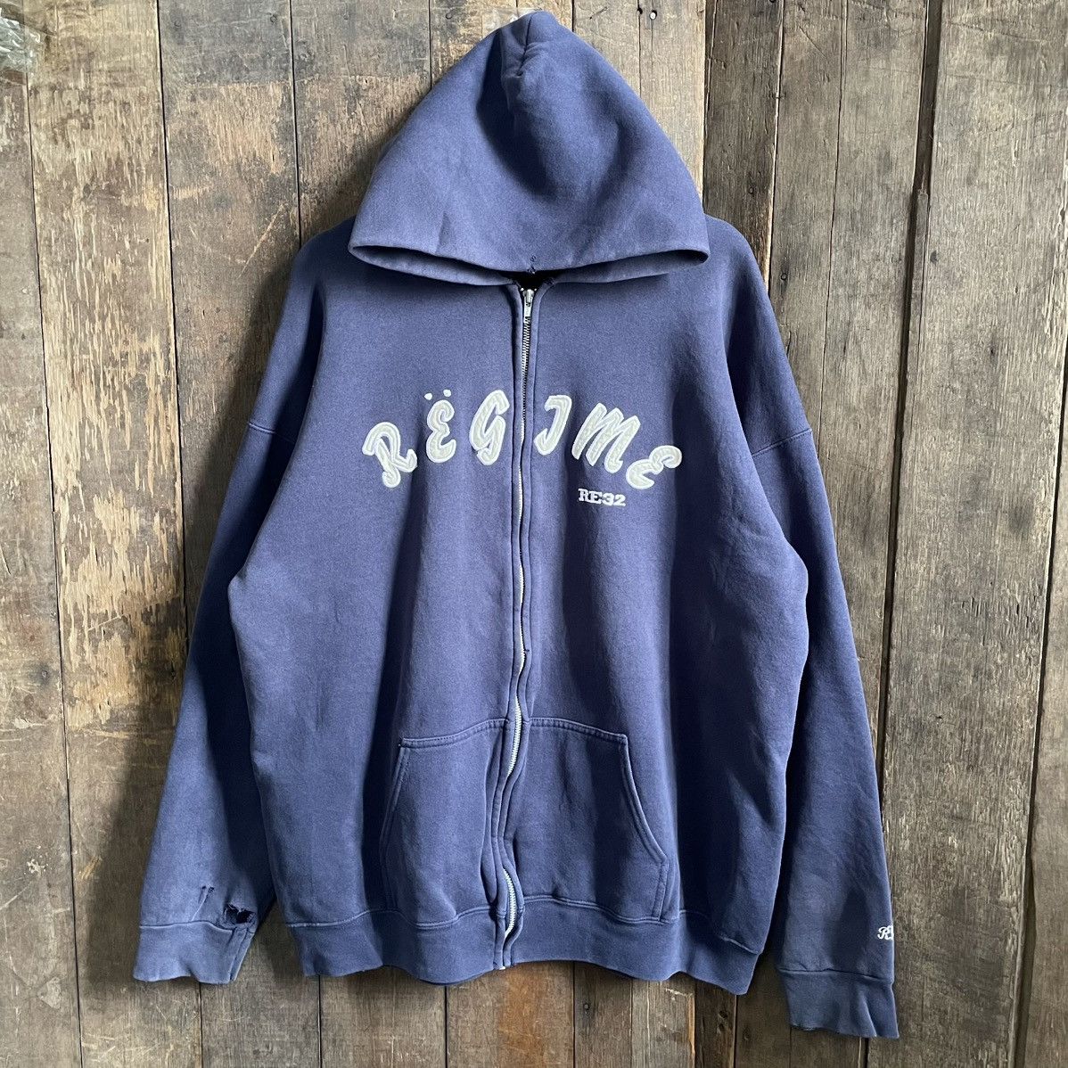 Japanese Brand × Vintage Vintage Regime Distressed Hoodie Size US XL / EU 56 / 4 - 1 Thumbnail