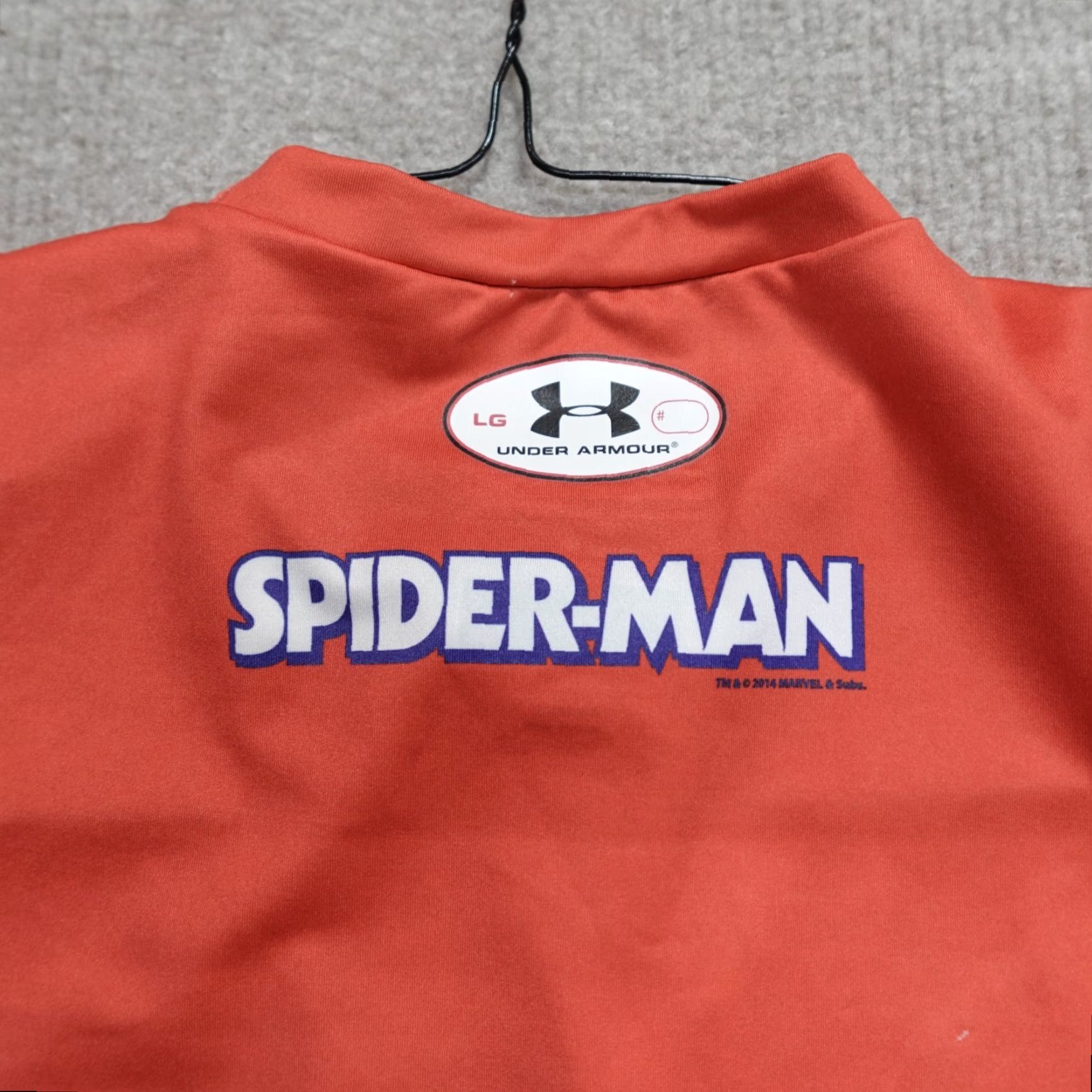 Under Armour Under Armour Spider-Man Shirt L Red Double-Sided Rashguard Crew Neck Activewear Mens Size US L / EU 52-54 / 3 - 6 Thumbnail