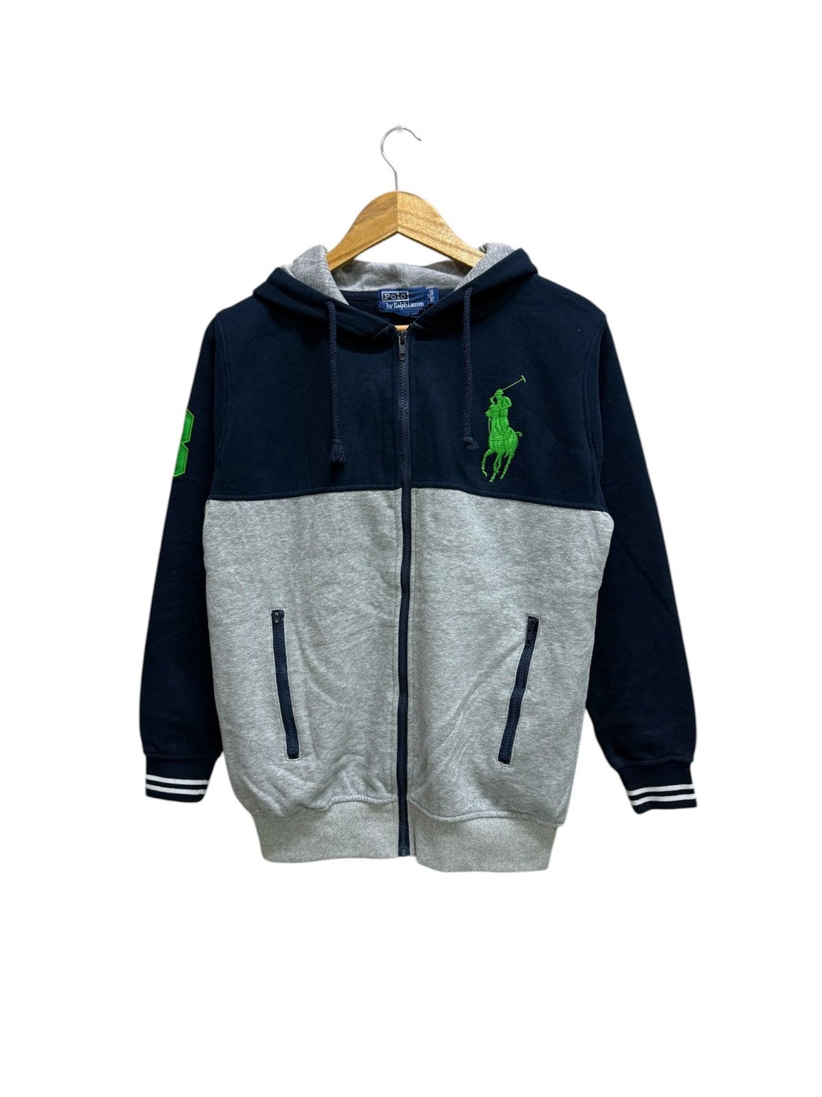 Polo Ralph Lauren Polo by Ralph Lauren Two Tone Colour Zip Up Sweater Hoodie Size US S / EU 44-46 / 1 - 1 Thumbnail