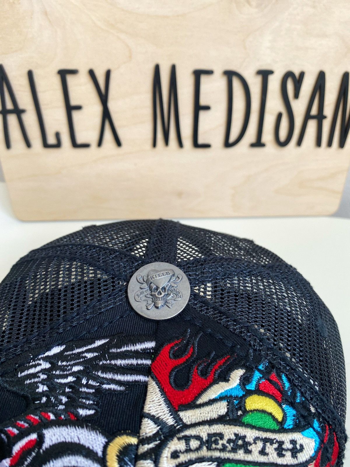 Ed Hardy Ed Hardy Cristian Audigier Death before dollars cap Size ONE SIZE - 5 Thumbnail
