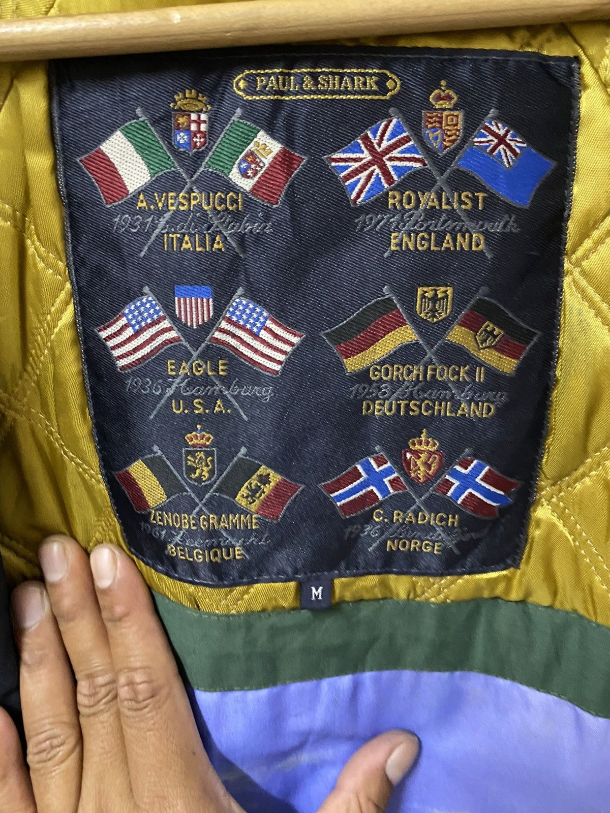 Paul & Shark VTG Paul & Shark Yachting Parka | Scenic Harbor Art Lining Size US L / EU 52-54 / 3 - 7 Thumbnail