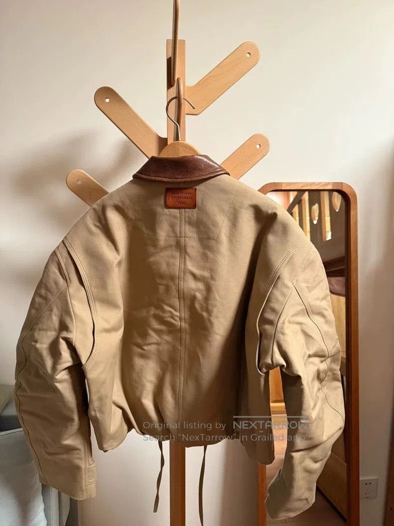 Acne Studios Acne studios 1996 Khaki leather collar jacket. Size US S / EU 44-46 / 1 - 3 Thumbnail