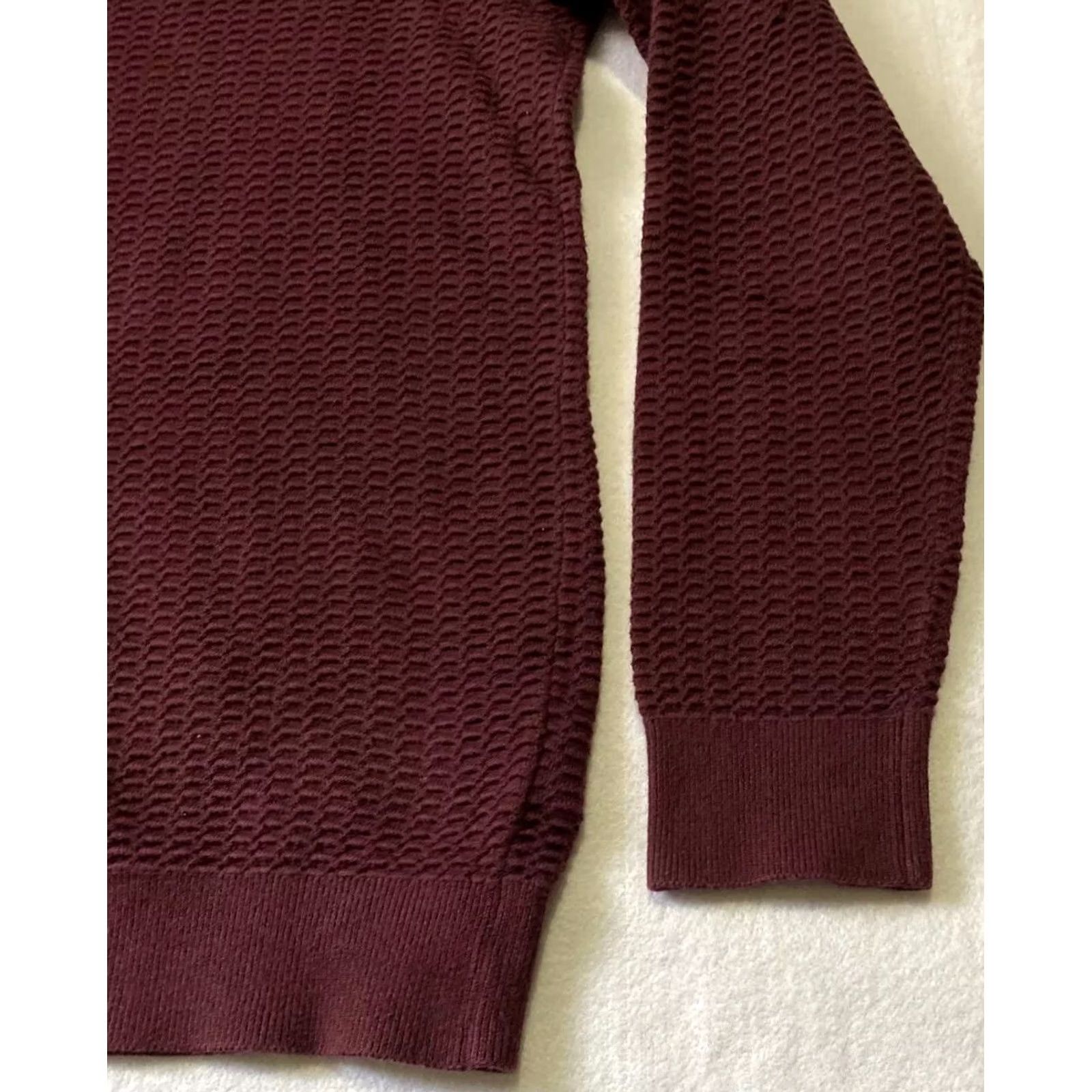 H&M H&M Sweater Men’s Maroon Crew Neck Long Sleeve Pullover M Size Regular Solid Vintage: No Mens Size US M / EU 48-50 / 2 - 5 Thumbnail