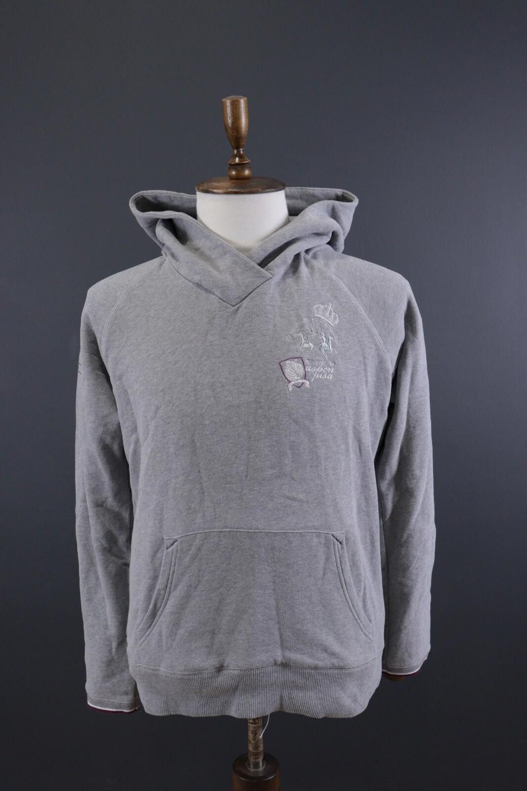 La Martina La Martina Gray Aspen USA Activewear Fleeced Hoodie Size 5 Size XXL / US 16-18 / IT 52-54 - 1 Thumbnail