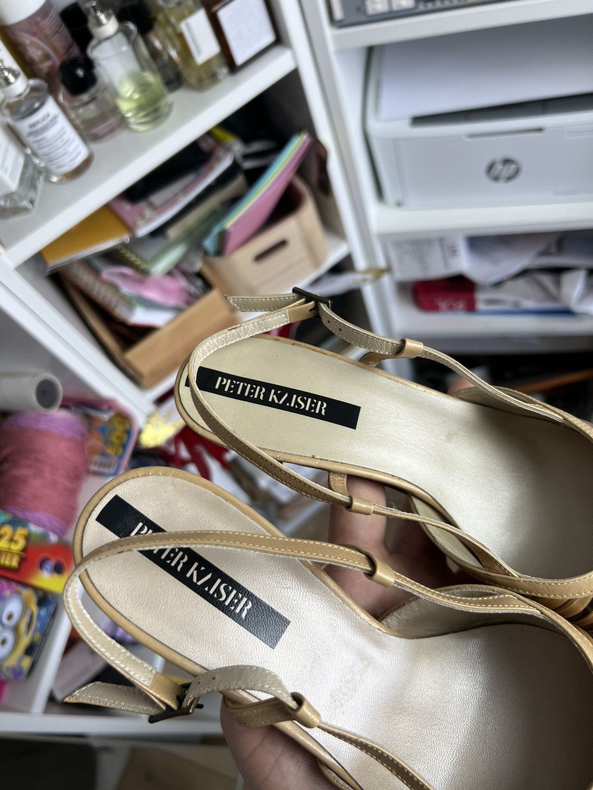 Vintage Y2K kitten heels shoes US4 avantgarde secretary 00s
