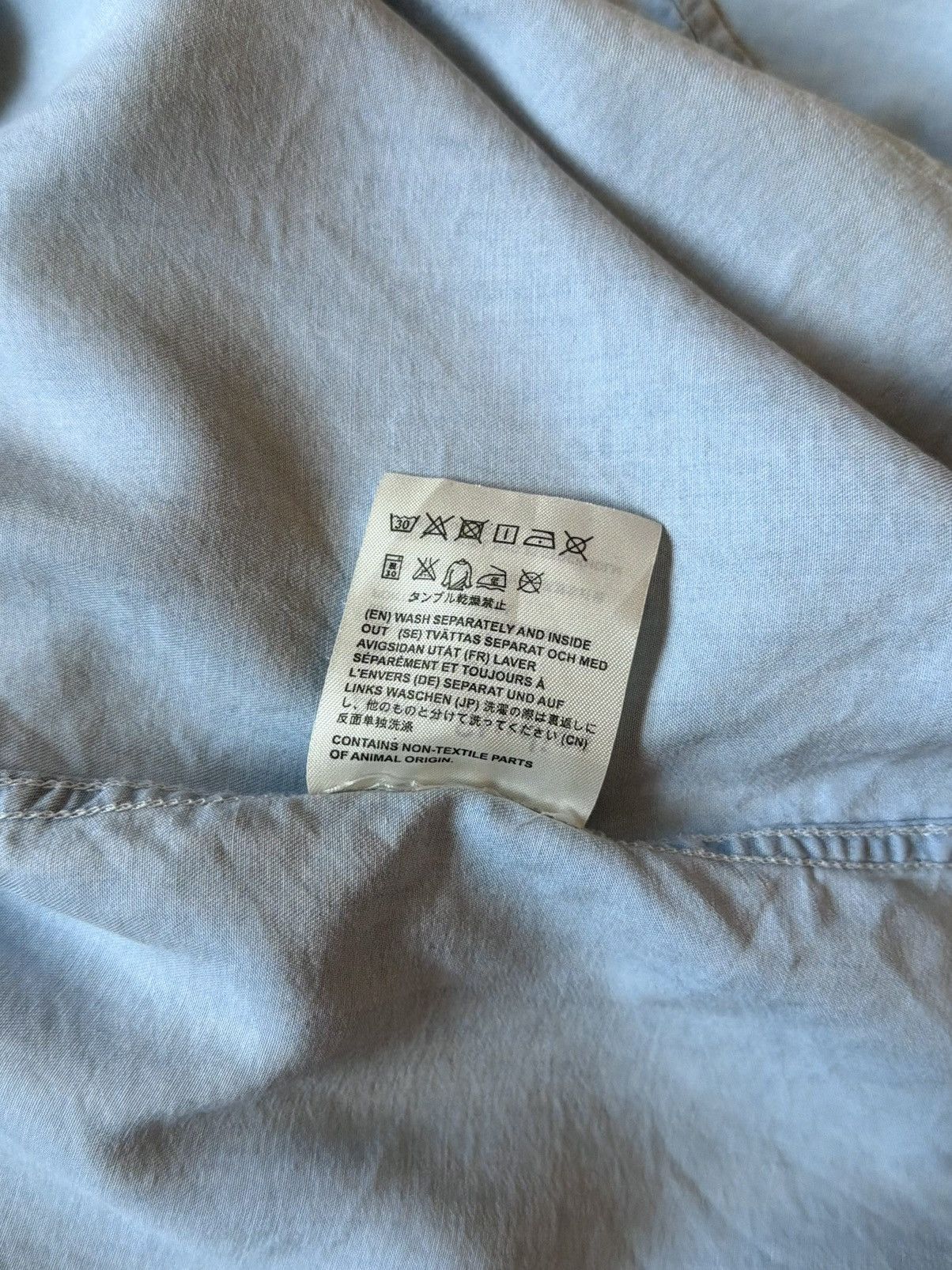 Acne Studios Acne Studios Addle Flu Denim Button Up Casual Shirt Sky Blue Size M / US 6-8 / IT 42-44 - 7 Thumbnail