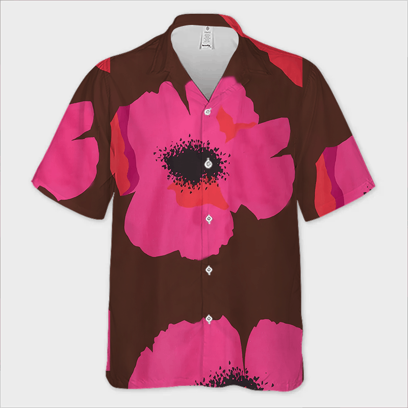 The Unbranded Brand × Vintage Flower Shirt, Retro Camp Collar with Artistic Floral Graphic Size US L / EU 52-54 / 3 - 2 Thumbnail