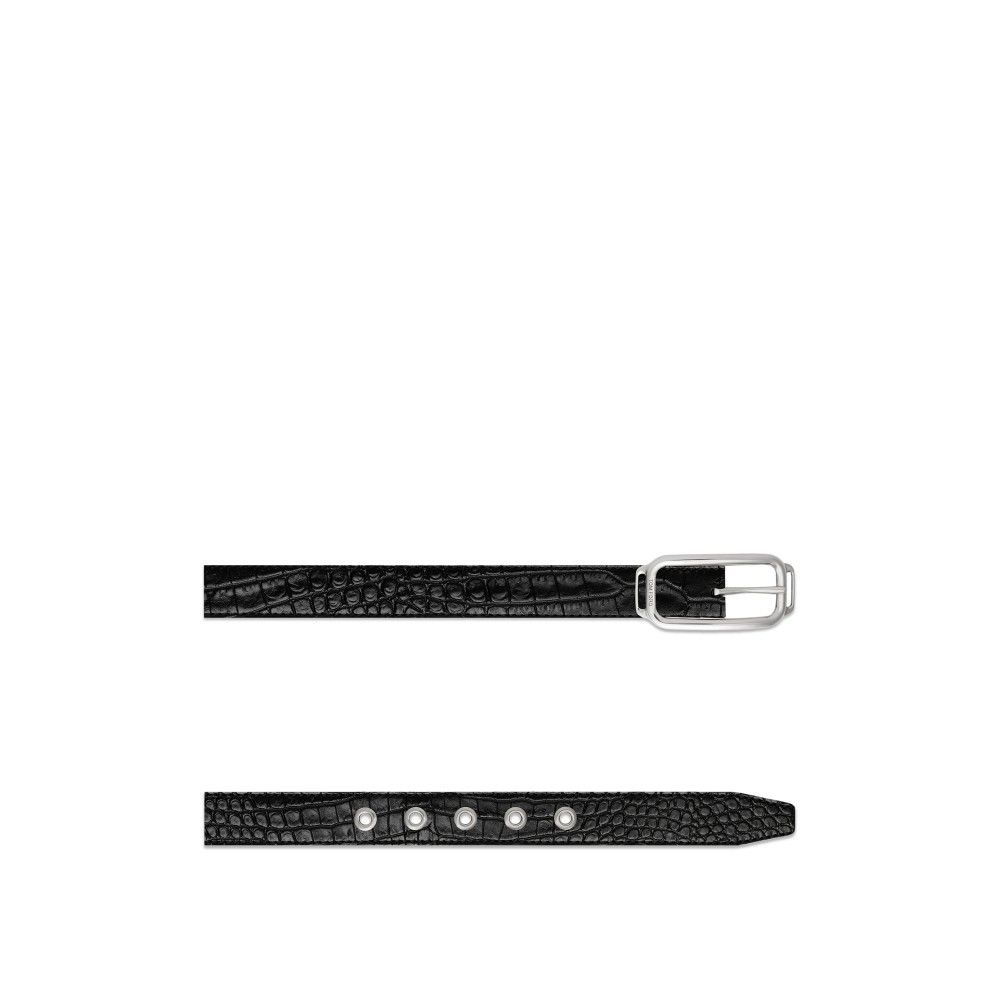 Tom Ford o1loc1c0825 TB298 Size: 105 / Croc Stadium Buckle Belt Black Size 42 - 2 Thumbnail