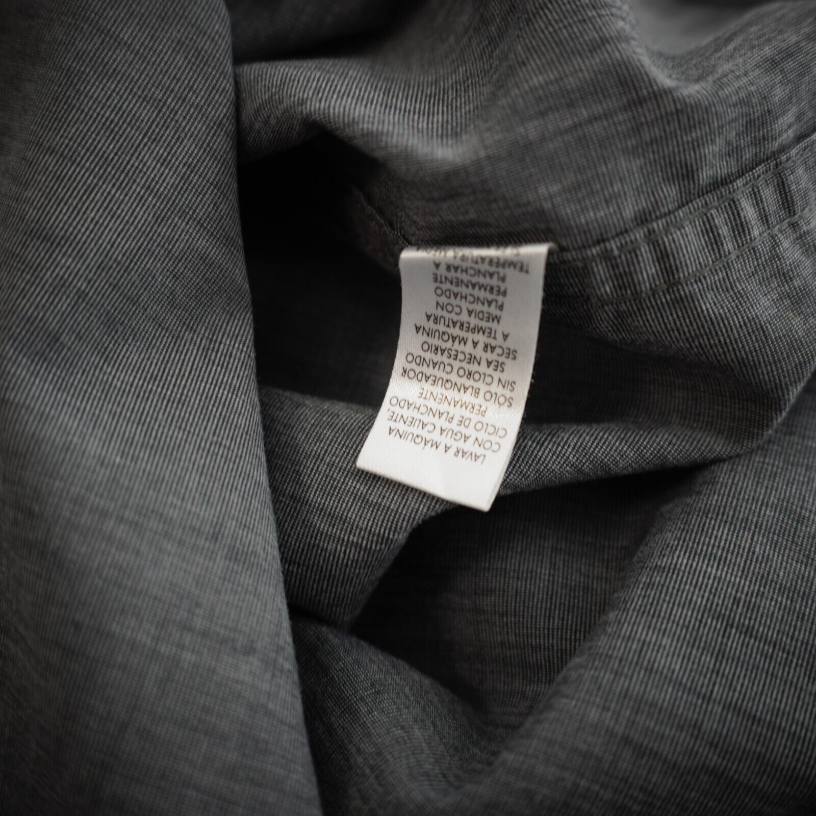 Calvin Klein Calvin Klein Gray XL Flip Cuff Collared Cotton Button Down Size US XL / EU 56 / 4 - 12 Thumbnail