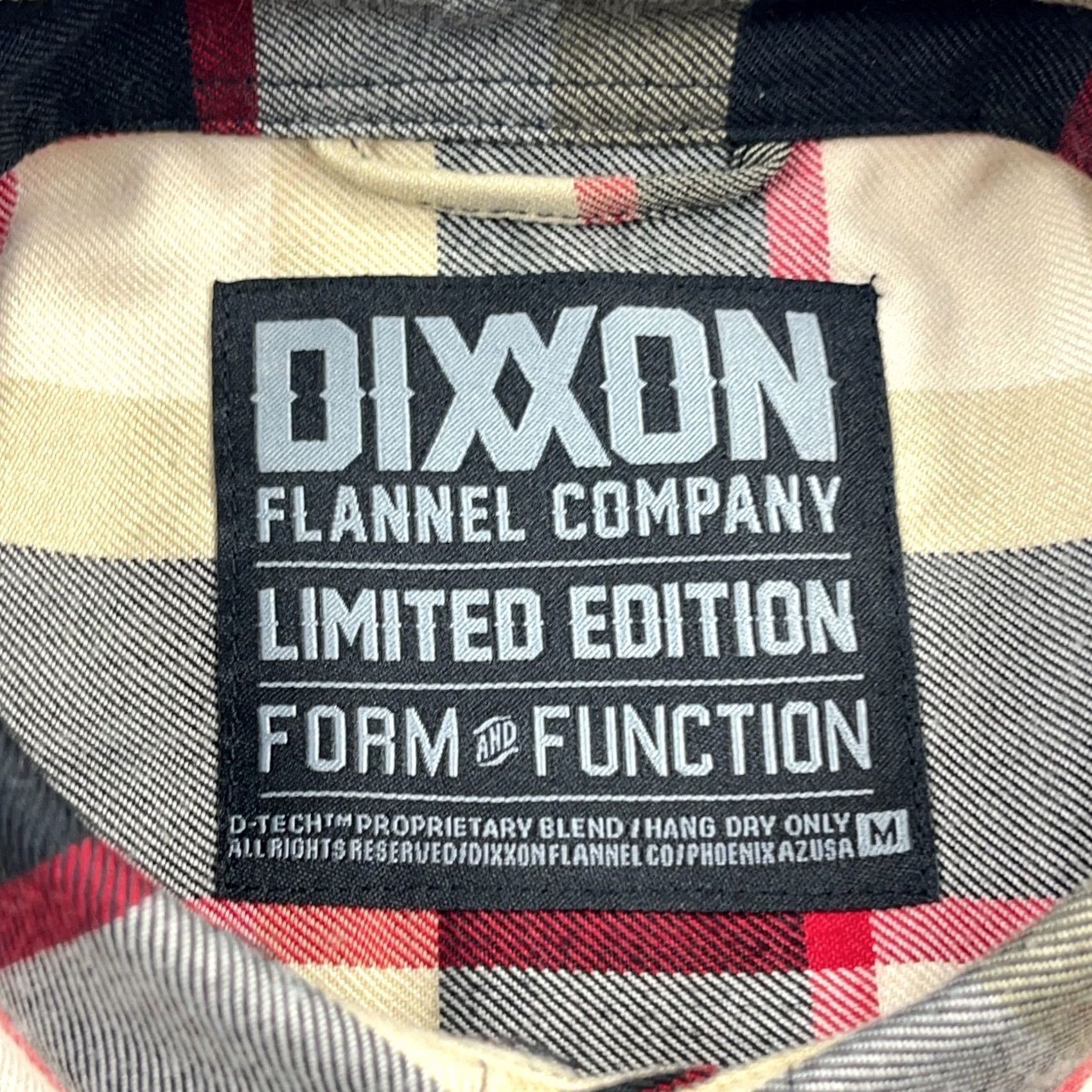 Vintage Dixxon Flannel Button-Up Shirt Men M Tan Black Plaid 90s Vintage Theme Limited Edition Wo Ghost Busters Pocket Size US M / EU 48-50 / 2 - 3 Thumbnail