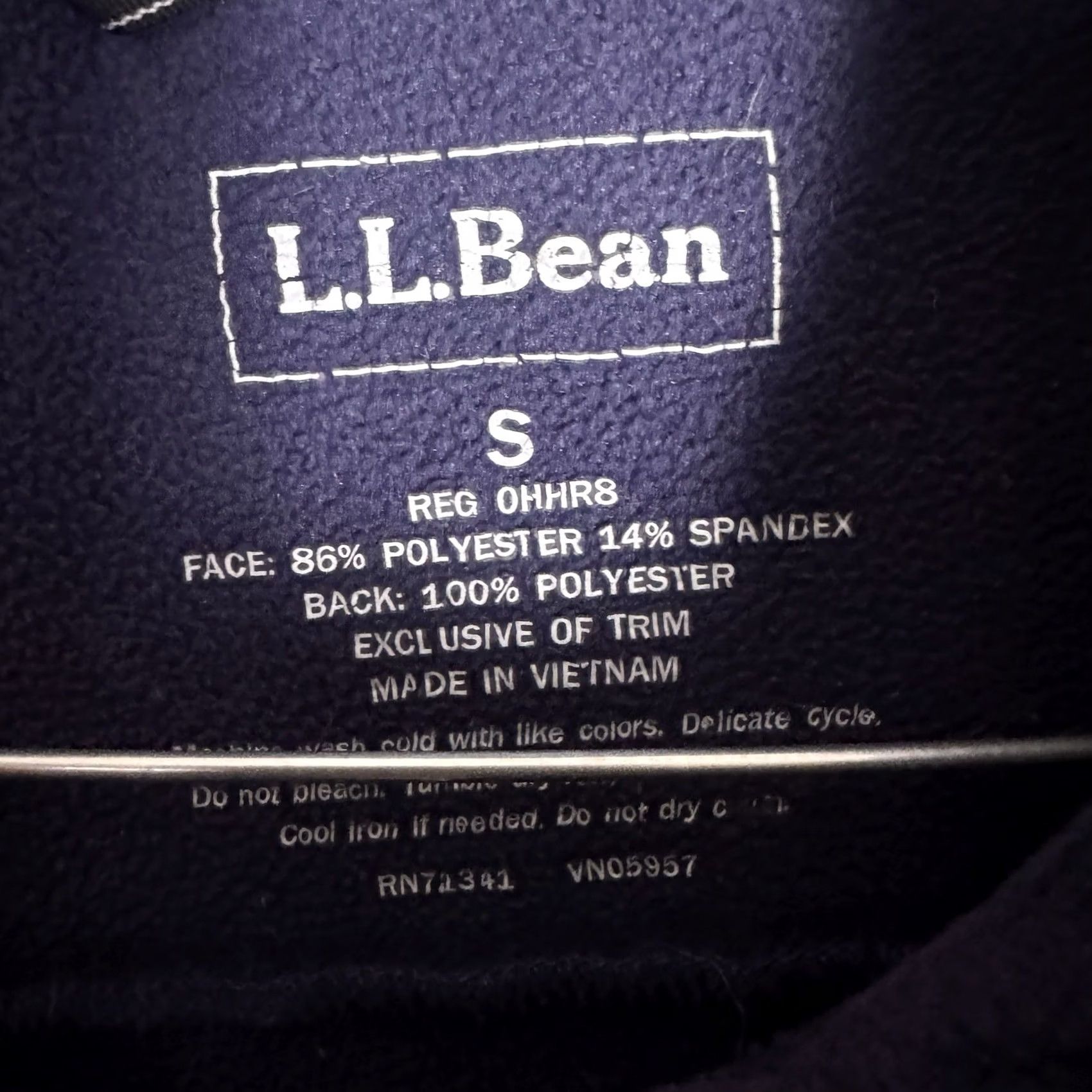 Vintage L.L. Bean Jacket Mens S Full Zip Soft Shell Outdoor Hiking Tech Camping OHHR8 Blue Wall Street Logo Zipper Windbreaker Mid-Length Casual Travel Mens Size US S / EU 44-46 / 1 - 5 Thumbnail
