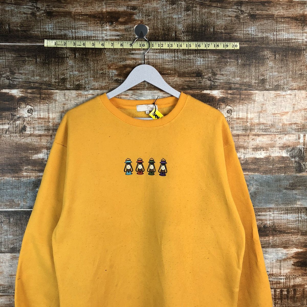 Japanese Brand × Vintage Logos Days Yellow Sweatshirt #A1926 Size US M / EU 48-50 / 2 - 2 Thumbnail