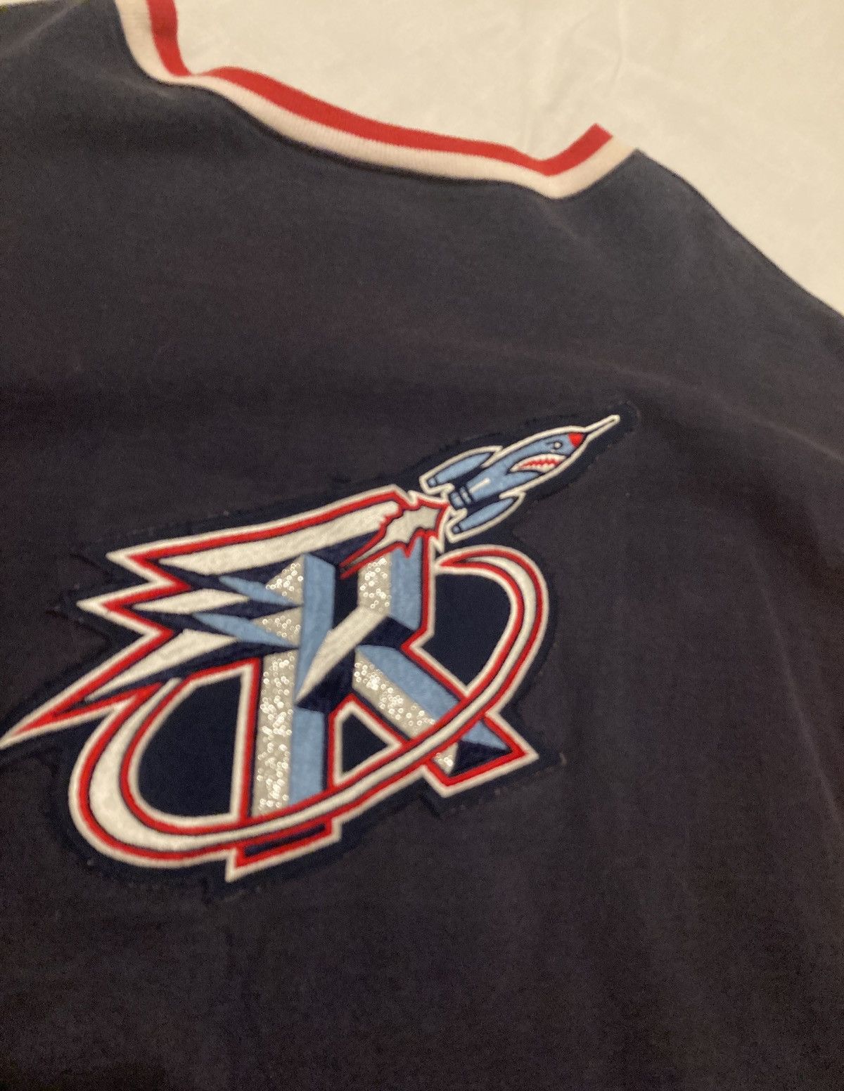 Champion Vintage Huston Rockets Champion Warmup Shooting Shirt Jersey Size US XL / EU 56 / 4 - 9 Thumbnail