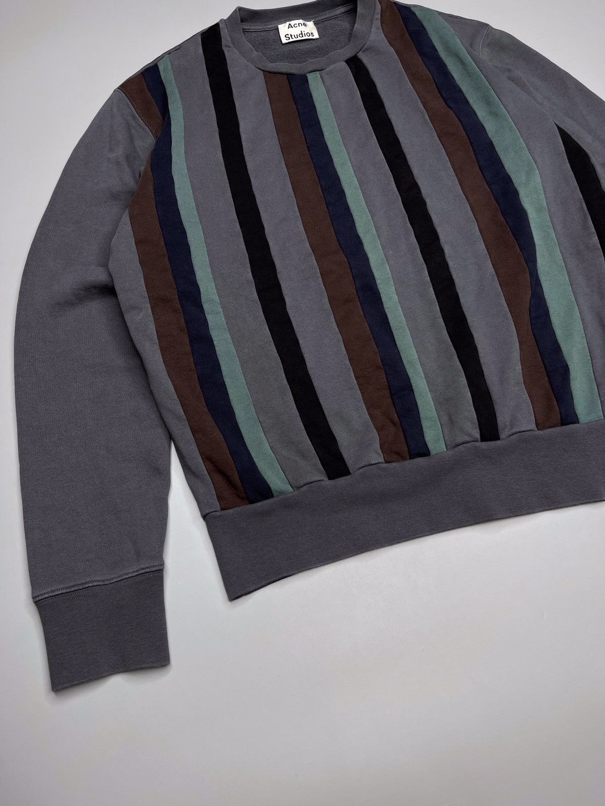 Acne Studios Acne Studios Stripped Sweatshirt Casey Stripes PSS16 Size US S / EU 44-46 / 1 - 3 Thumbnail