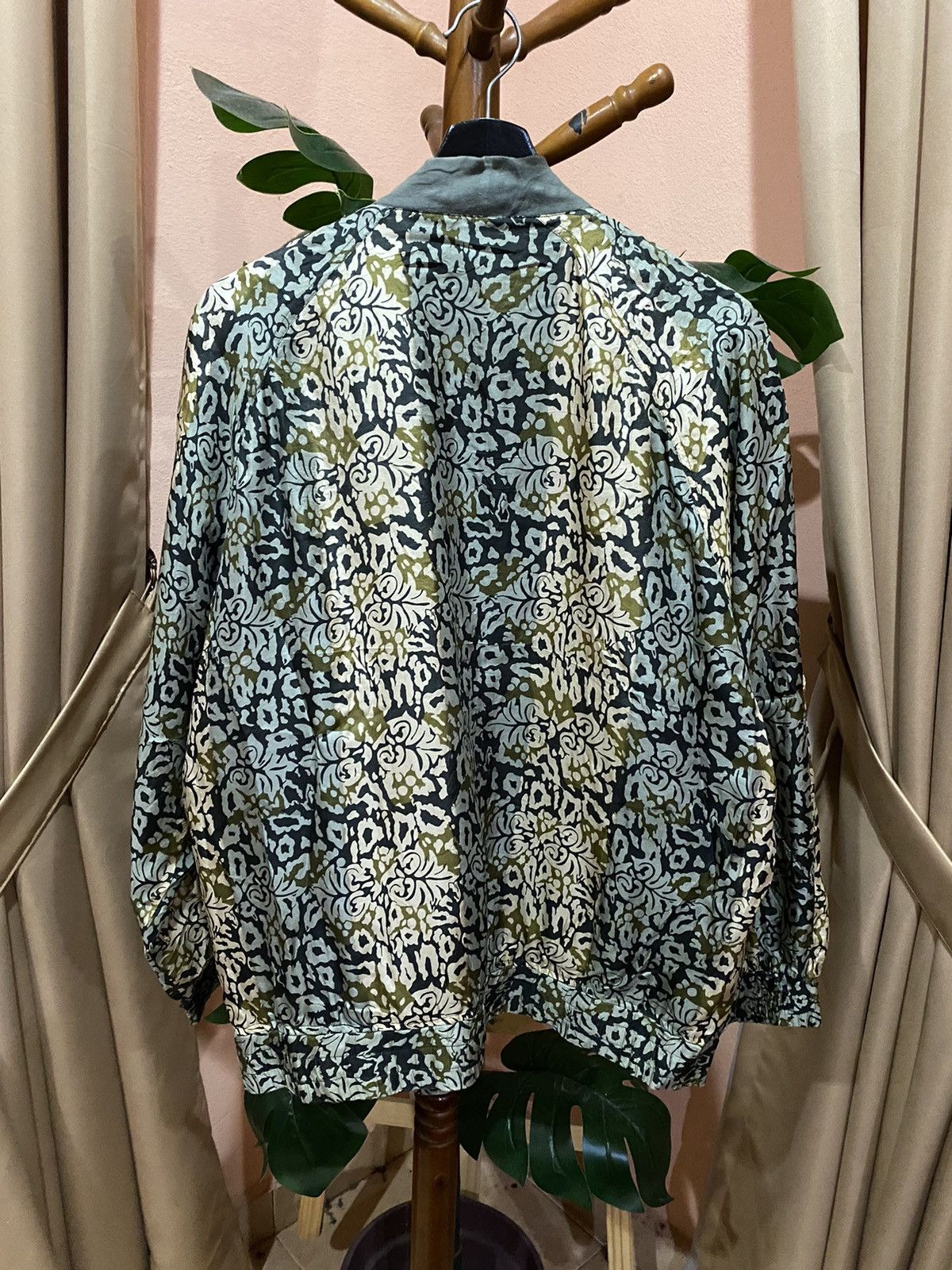 Robert Stock Robert Stock Silk Bomber Jacket with Floral Pattern Size US M / EU 48-50 / 2 - 7 Thumbnail