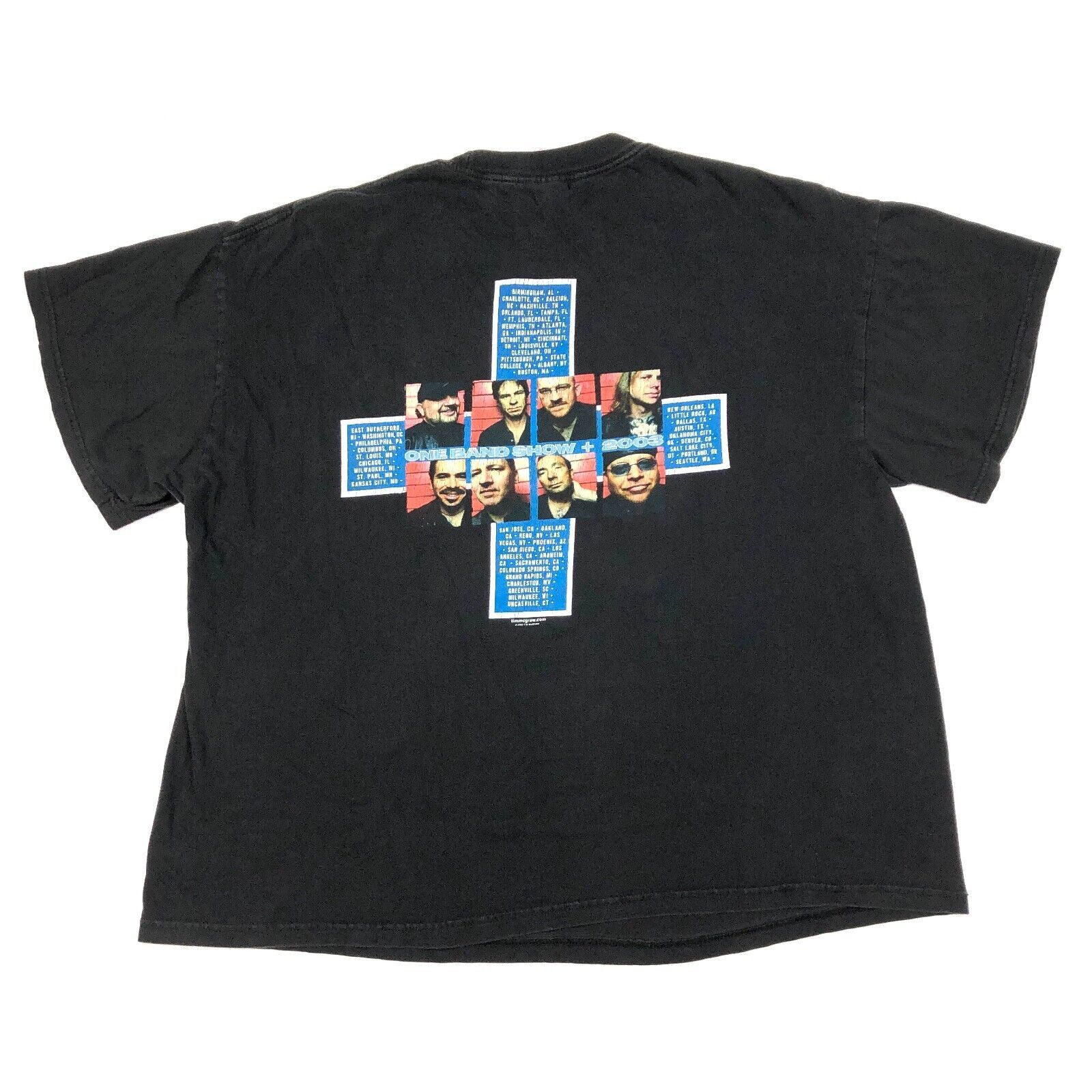 Vintage 2003 Tim McGraw Country Music Tour Tee T Shirt Black Size XL Size US XL / EU 56 / 4 - 4 Thumbnail
