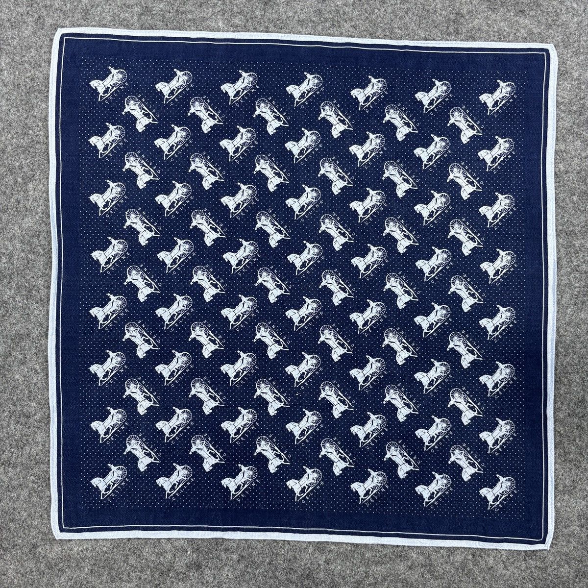 Vintage Celine Handkerchief # E061 # Bandana # Neckerchief Size ONE SIZE - 3 Thumbnail