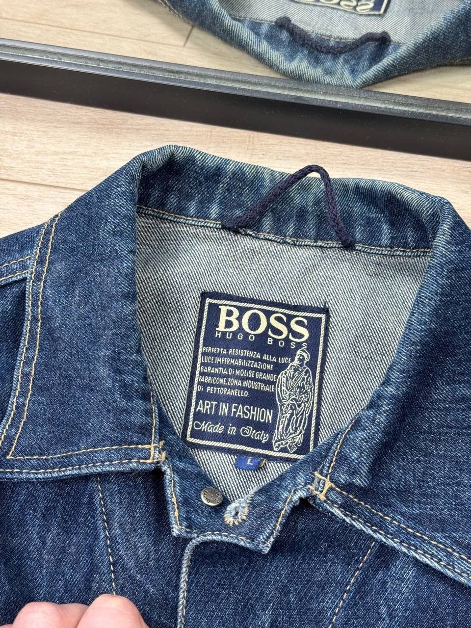 Hugo Boss Vintage Hugo Boss 80 / 90s Denim Jacket Size L Size US L / EU 52-54 / 3 - 2 Thumbnail