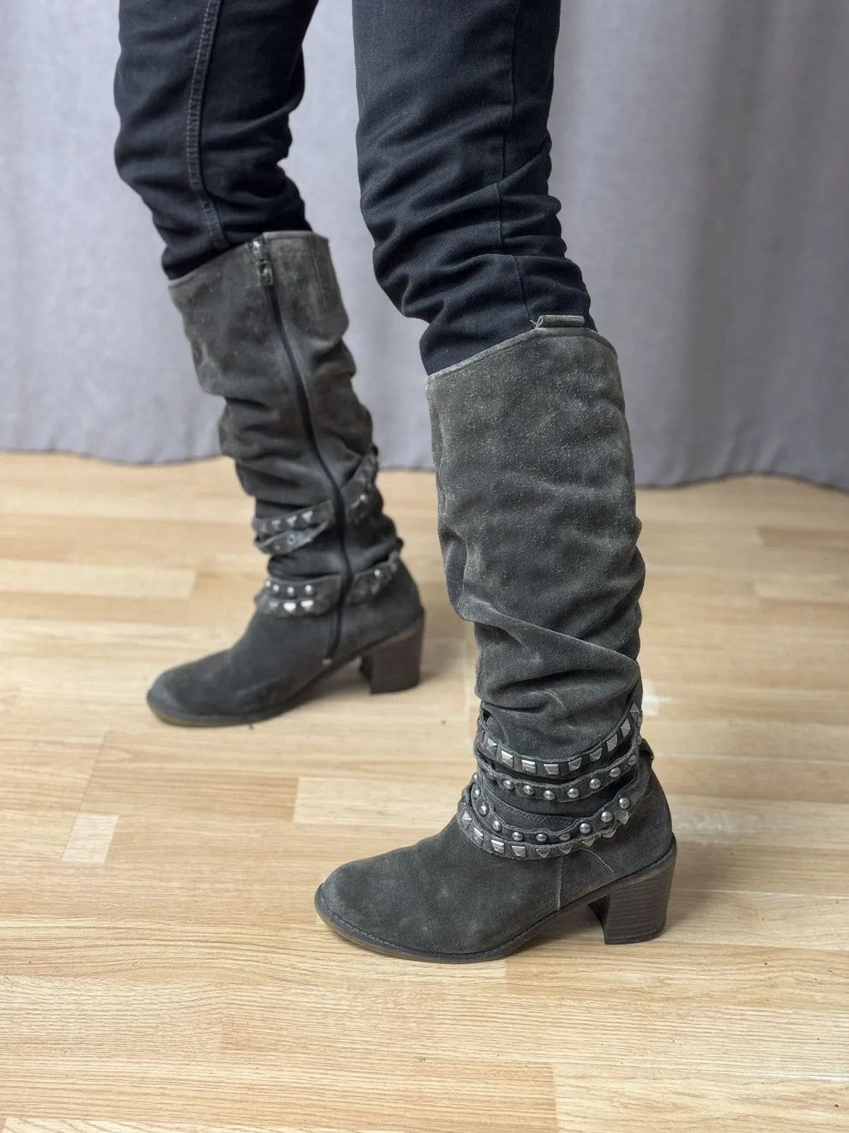 A.S.98 Real Leather Hight Heels Boots Avantgarde Y2K Size US 9 / IT 39 - 3 Thumbnail