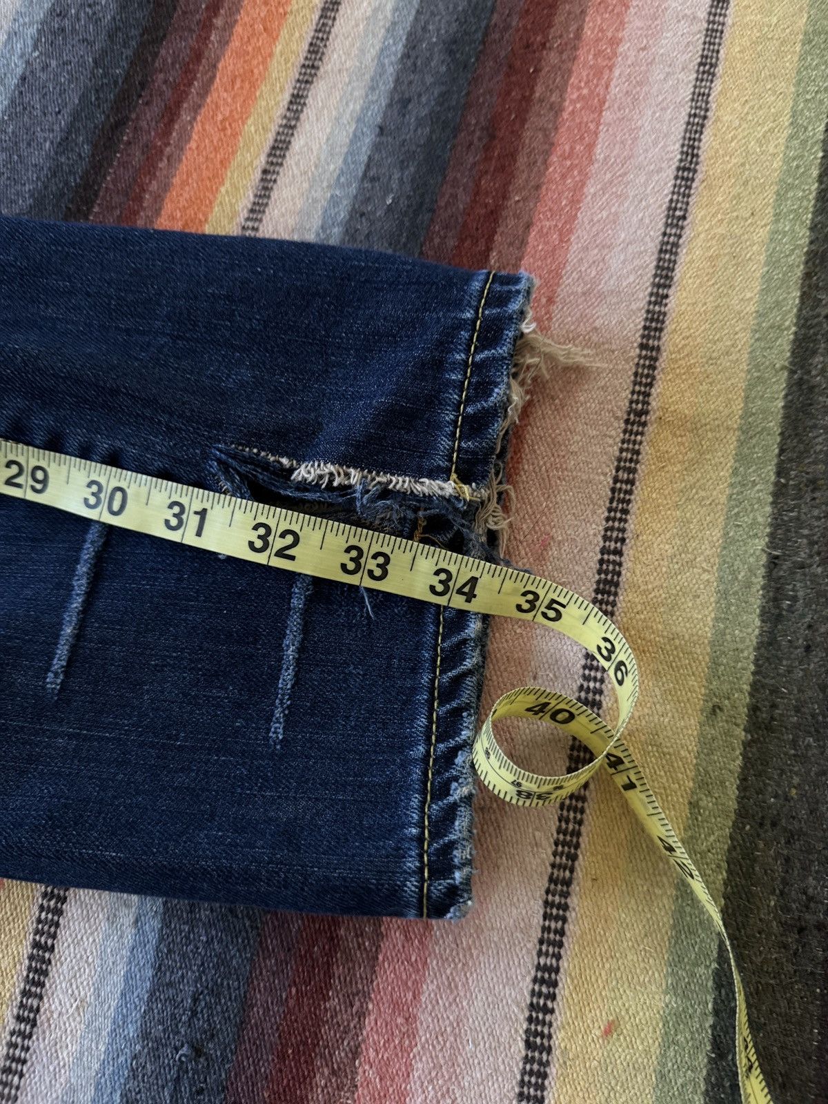 Ed Hardy Y2K 2009 Ed Hardy Rattlesnake Denim Baggy Jeans Size US 40 / EU 56 - 7 Thumbnail