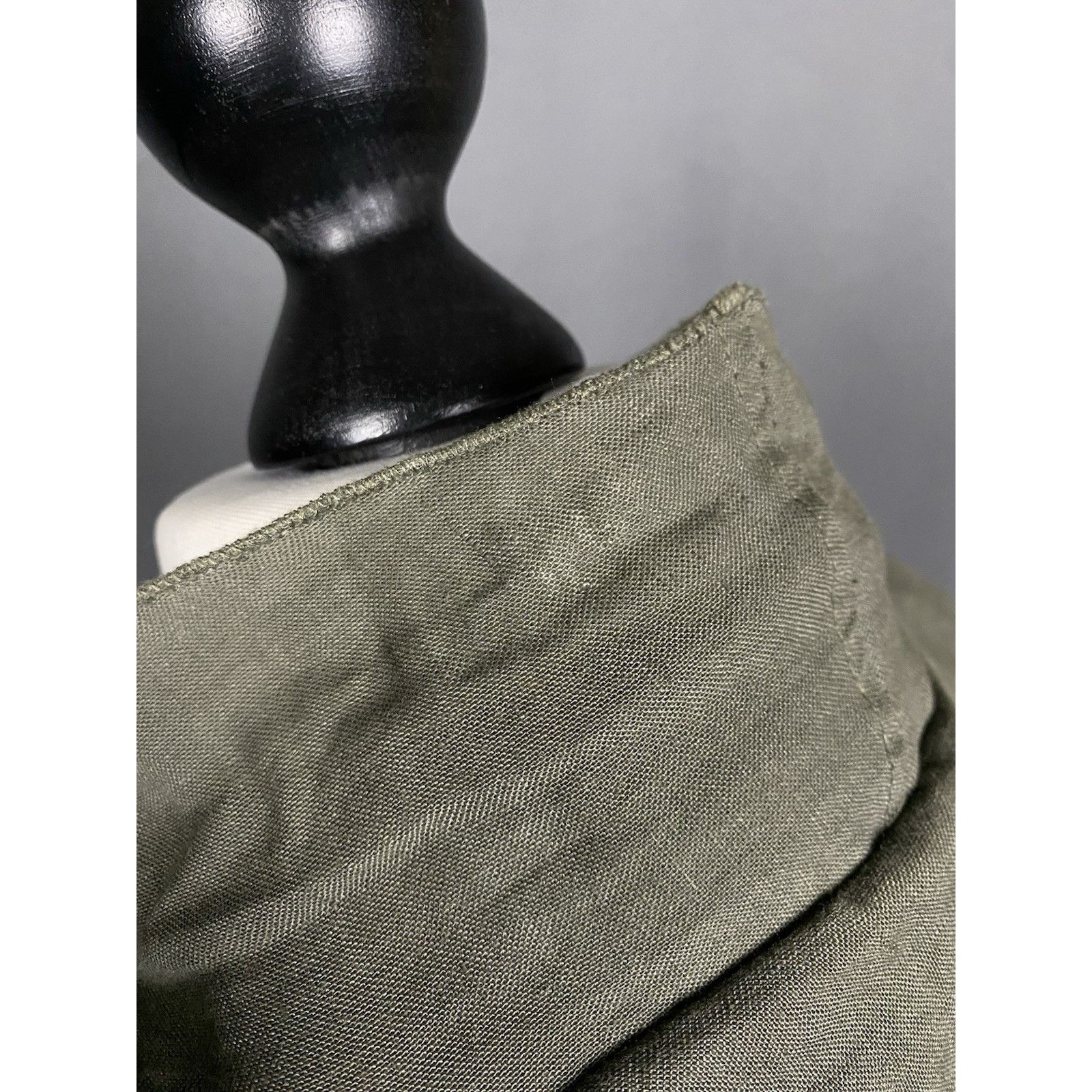 Brunello Cucinelli Brunello Cucinelli Women's Khaki Green Knitted 1-Button Blaz Size L / US 10 / IT 46 - 10 Thumbnail