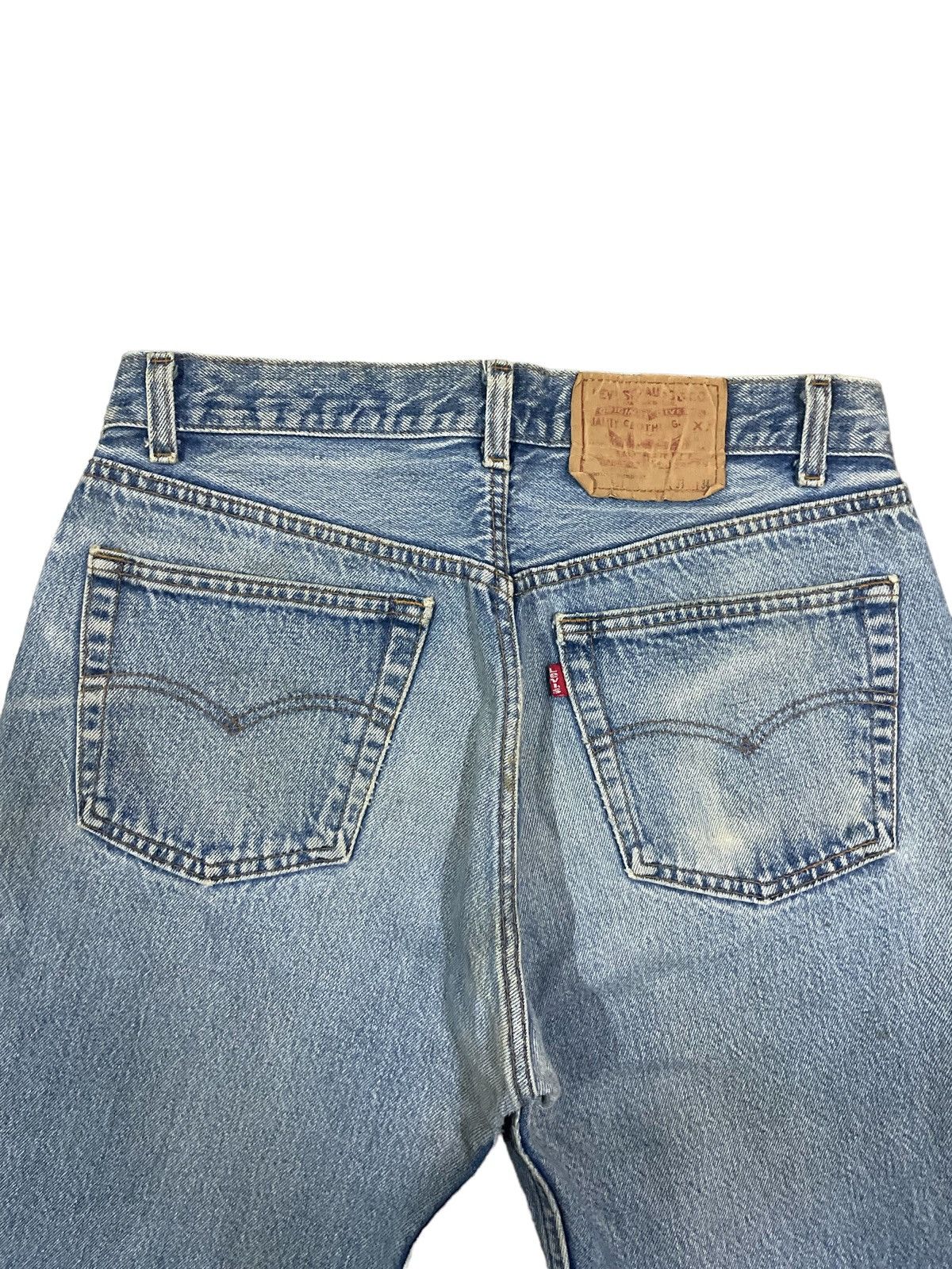 Levi's Vintage Clothing Vintage 80s Levi’s 501 Straight Cut Blue Wash Denim #546 Size US 31 - 8 Thumbnail