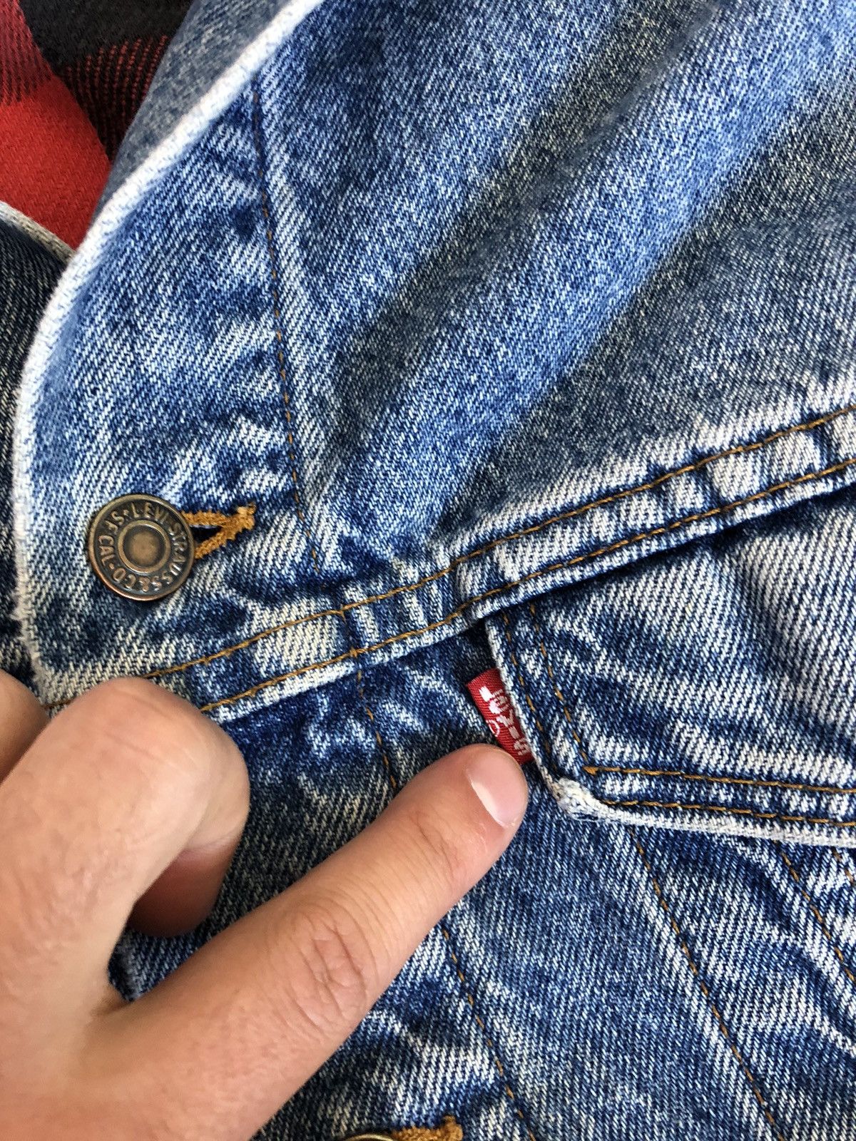 Levi's × Levi's Vintage Clothing Vintage Levi’s 90s Flannel Lined Denim Jacket Made in USA Size US M / EU 48-50 / 2 - 6 Thumbnail