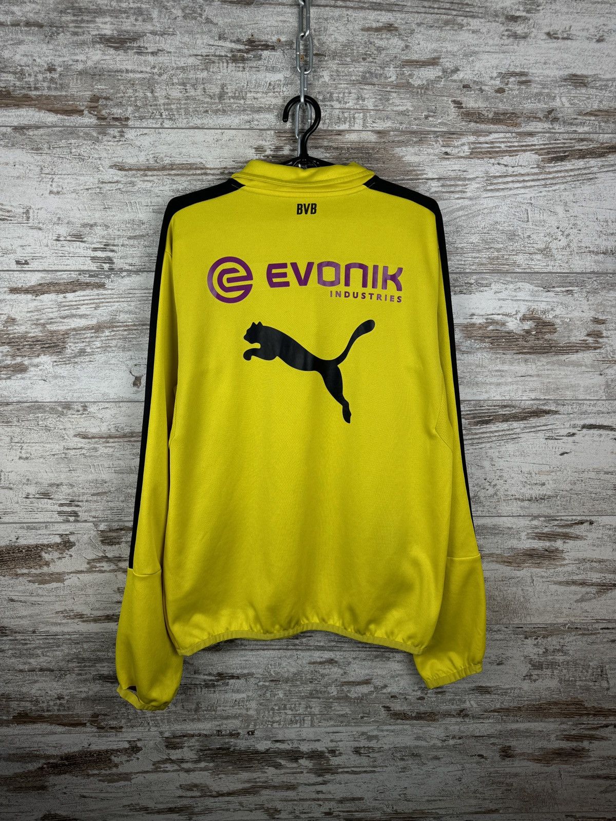 Puma Mens Vintage Puma Borussia Dortmund sweatshirt soccer jersey Size US M / EU 48-50 / 2 - 11 Thumbnail