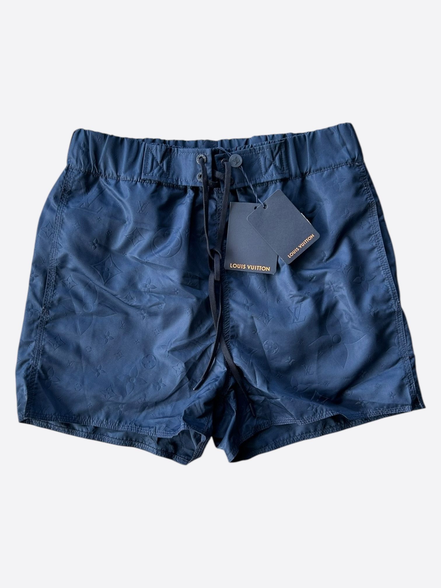 Louis Vuitton Louis Vuitton Navy Monogram Swim Shorts Size US 28 / EU 44 - 1 Thumbnail