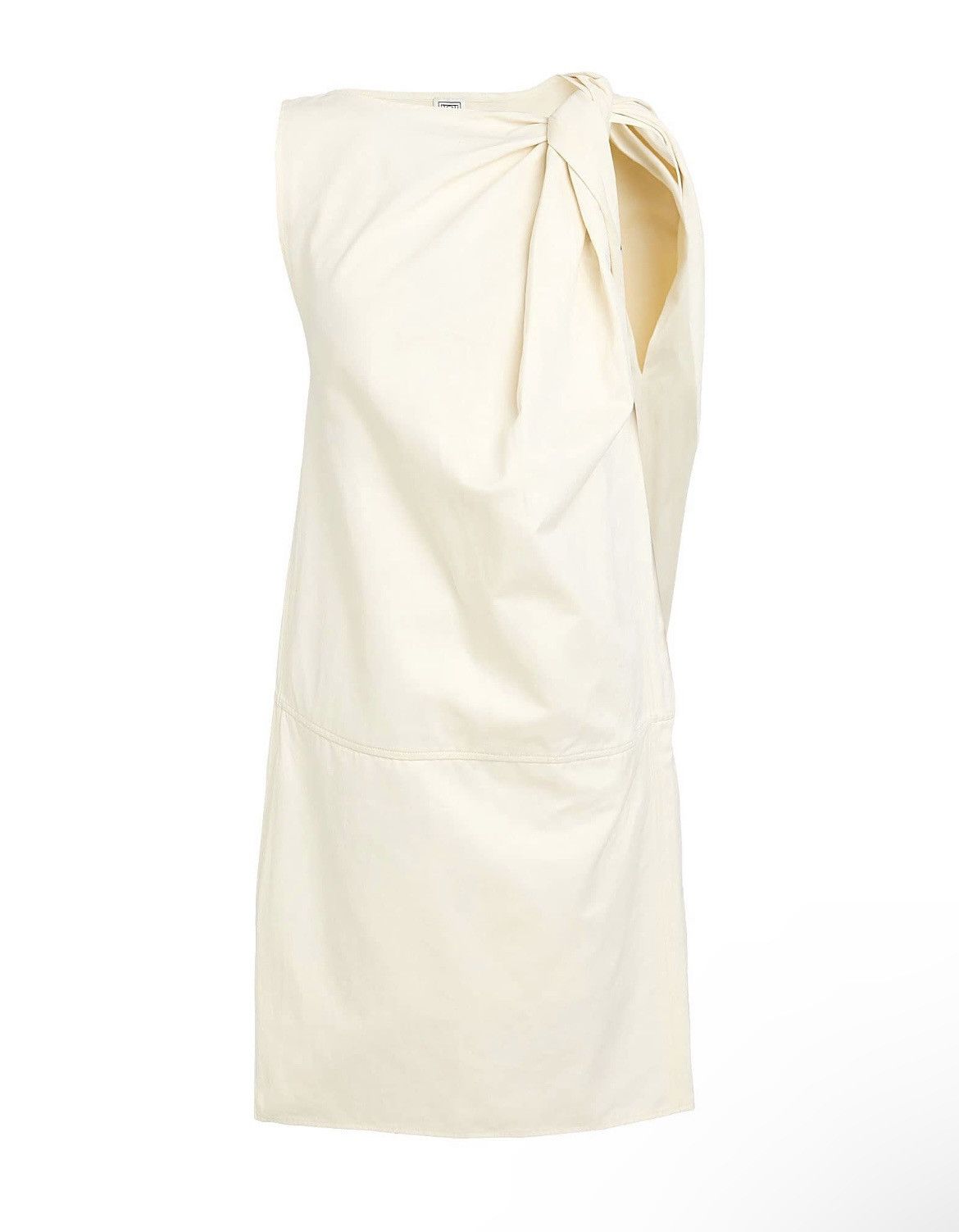 Toteme TOTEME Cotton Organic Linen Shoulder-Twist Midi Dress Size XS / US 0-2 / IT 36-38 - 5 Thumbnail