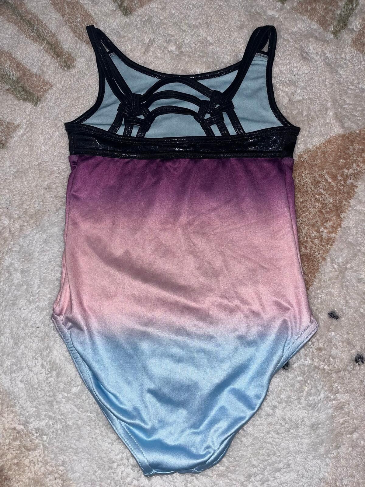 Other Justice Girls XS 5/6 Ombre Dance Gymnastics Leotard Size ONE SIZE - 2 Thumbnail
