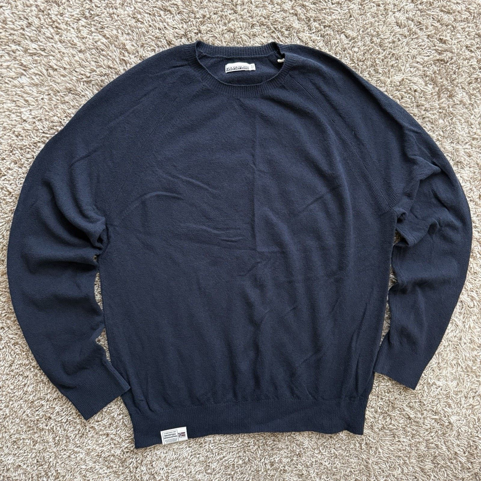 Napapijri Napapijri Dark Navy Blue Long Sleeve Light Sweater Shirt L Size US L / EU 52-54 / 3 - 1 Thumbnail