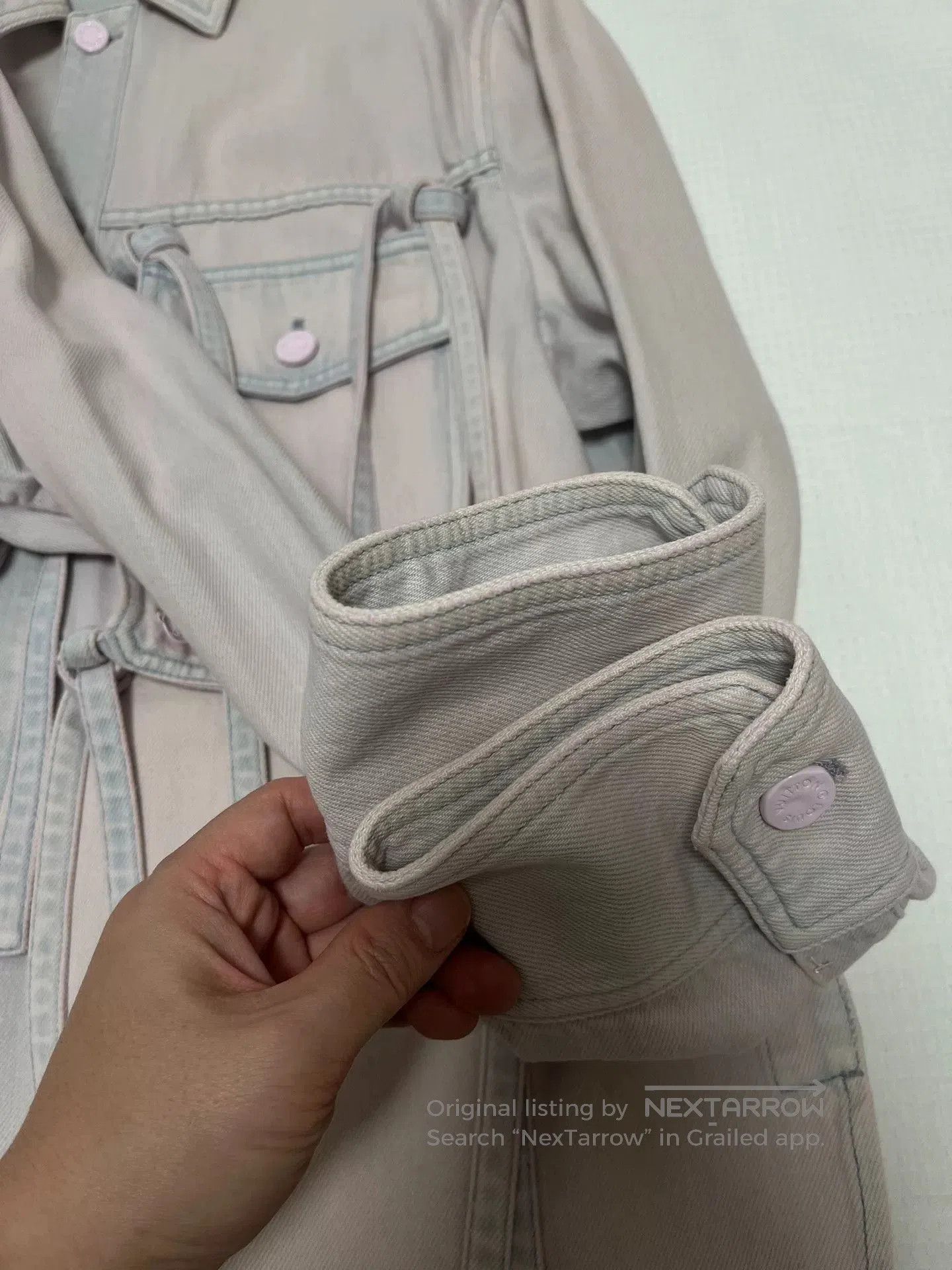 Louis Vuitton Louis Vuitton Dusty Pink Denim Shirt Jacket. Size S / US 4 / IT 40 - 3 Thumbnail