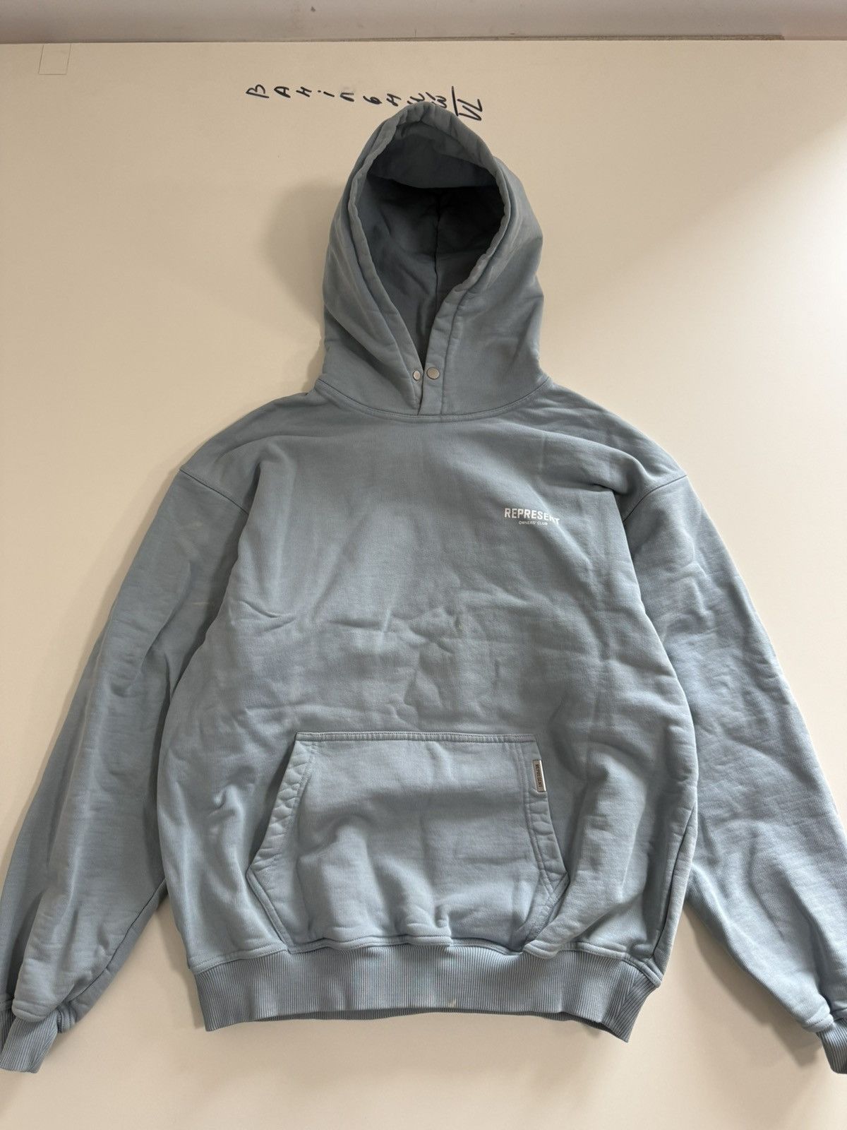 Represent Clo. REPRESENT OWNERS HOODIE POWDER BLUE Size US M / EU 48-50 / 2 - 1 Thumbnail