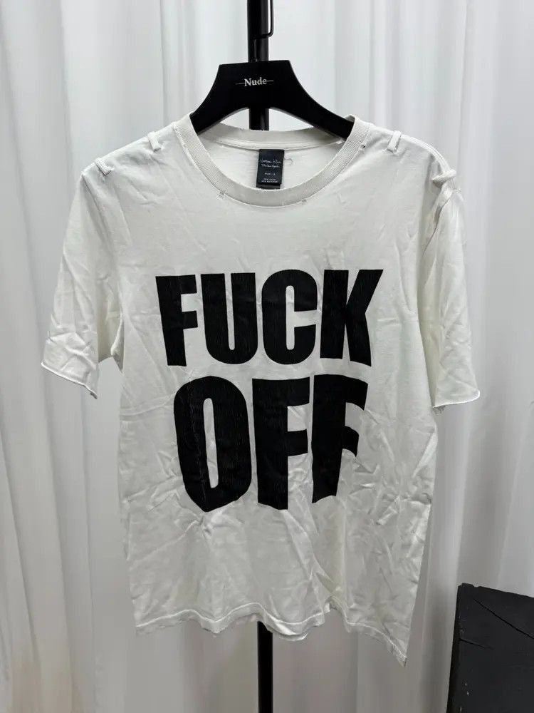 ナンバーナイン　FUCK OFF プリント Tシャツ Pre-owned] NUMBER (N)INE FUCK OFF printed T-shirt – Archive