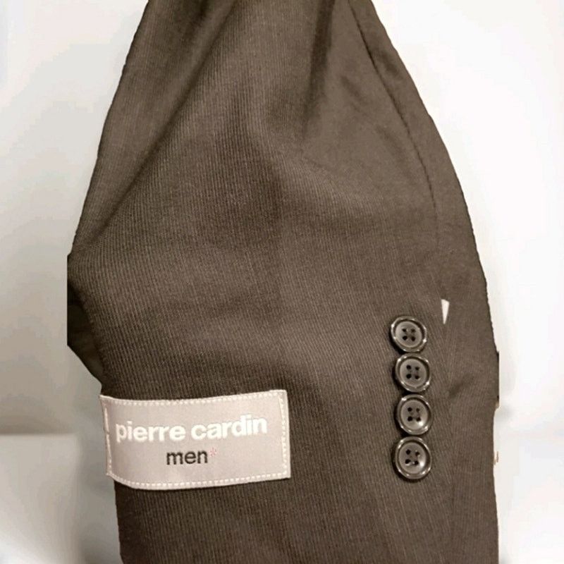 Pierre Cardin Vintage Pierre Cardin Black Bouclé Wool Men’s Blazer 40 R Size 40R - 2 Thumbnail