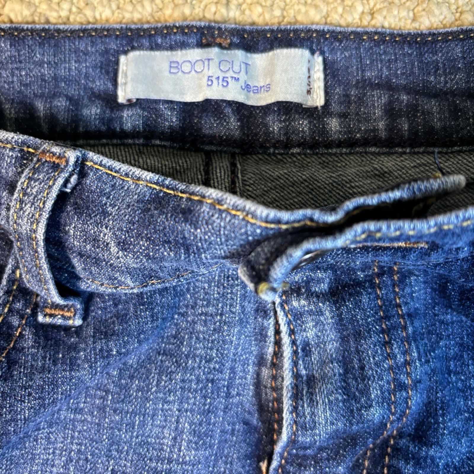 Levi's vintage y2k 2000s Levis womens bootcut 515 flared jeans 28 Size 28" / US 6 / IT 42 - 3 Thumbnail