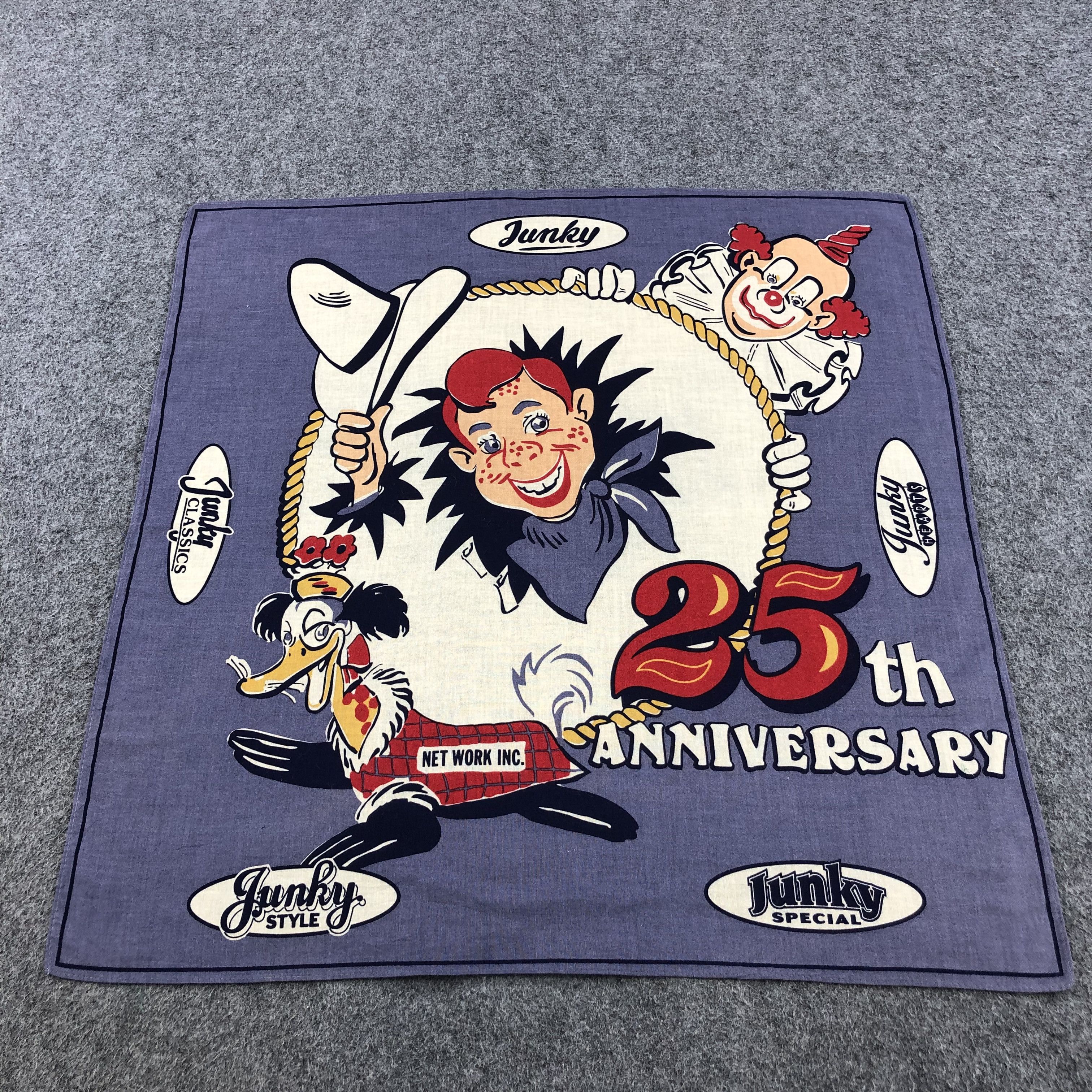 Anime × Vintage Junky 25th Anniversary Handkerchief Neckerchief Bandana X25 Size ONE SIZE - 1 Thumbnail