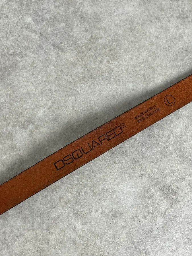 Dsquared2 2000s Dsquared2 Brown Leather I’m not Too Sweet Belt Size ONE SIZE - 6 Thumbnail