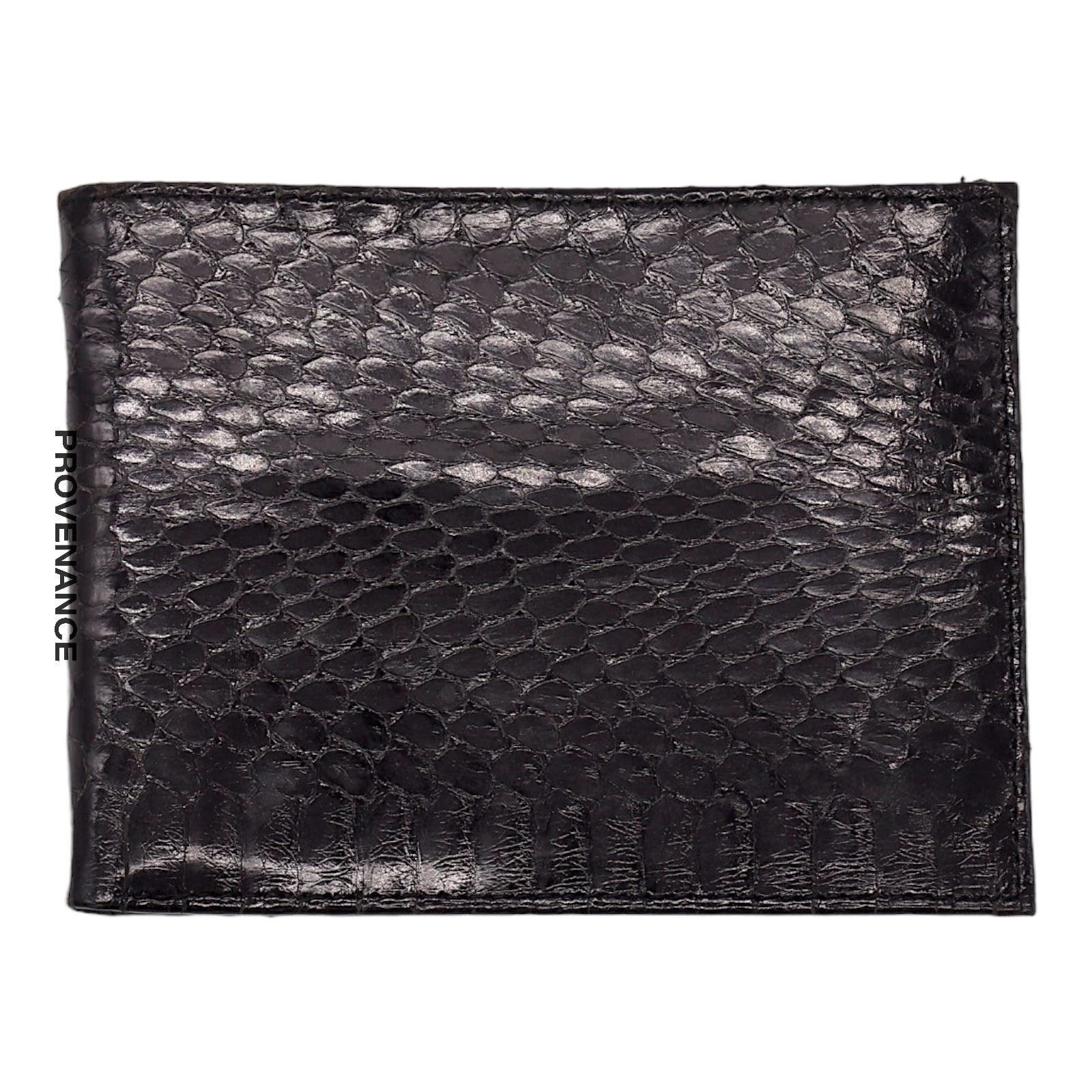 Dior 🔴 Christian Dior Bifold Wallet - Black Snakeskin Size ONE SIZE - 1 Thumbnail