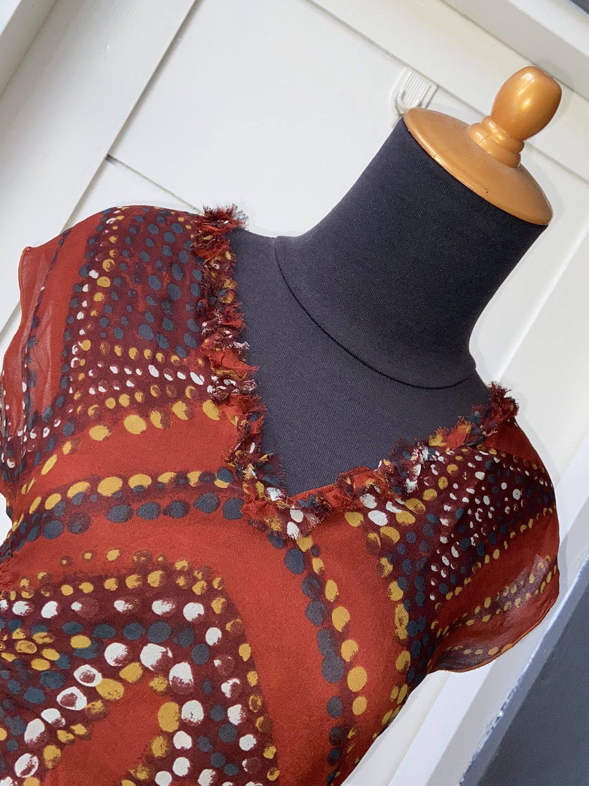 Kenzo KENZO PARIS Patterned Midi Dress Size XS / US 0-2 / IT 36-38 - 5 Thumbnail