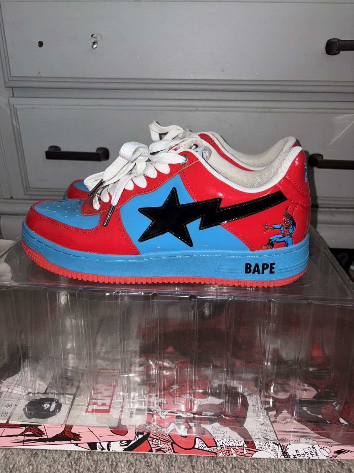 Bape × Marvel Comics Bapesta Spider Man Marvel Shoes Size US 10 / EU 43 - 2 Thumbnail