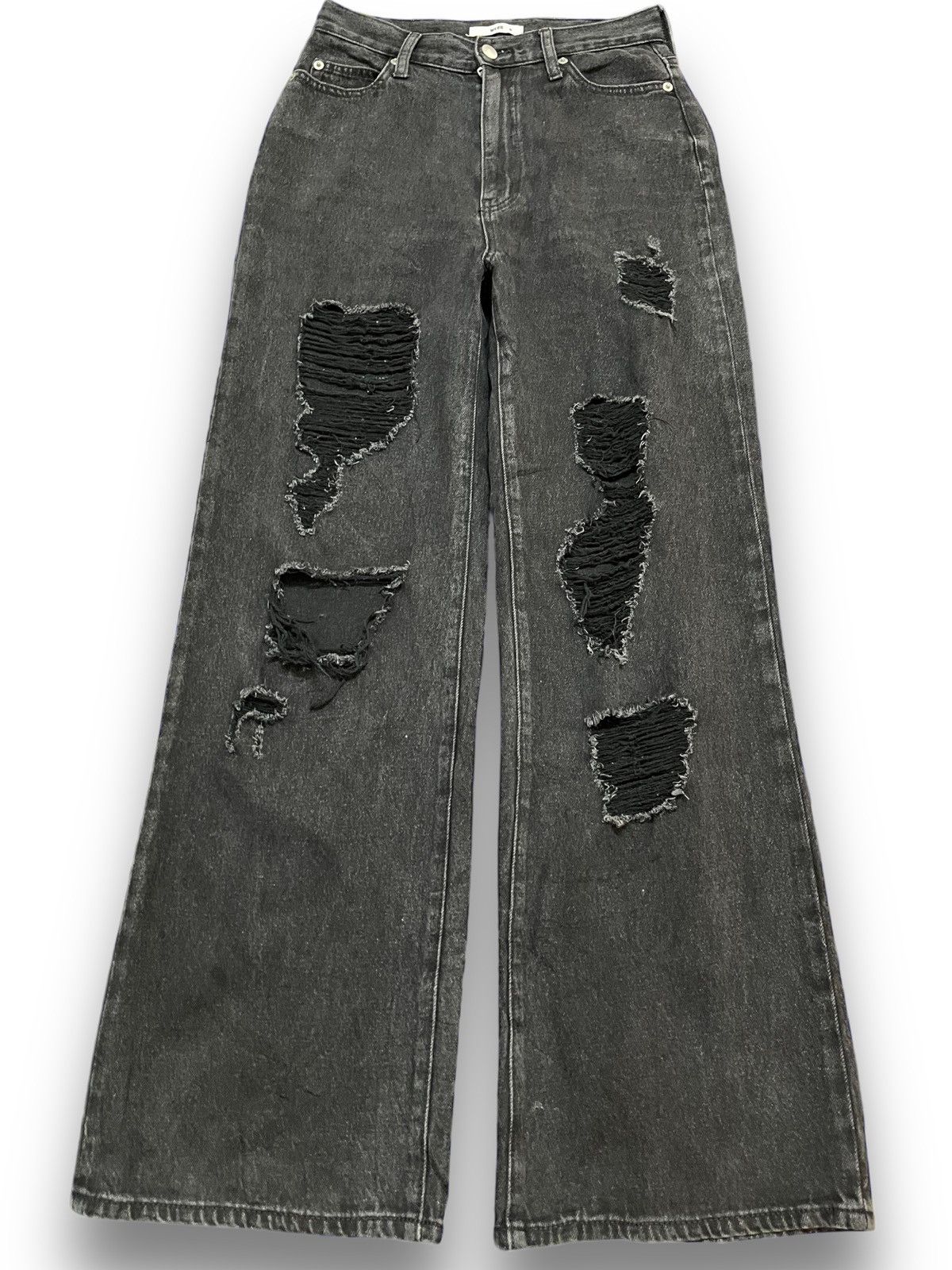 Japanese Brand × Vintage Vintage Japanese Brand Baggy Distressed Denim Size US 27 - 1 Thumbnail