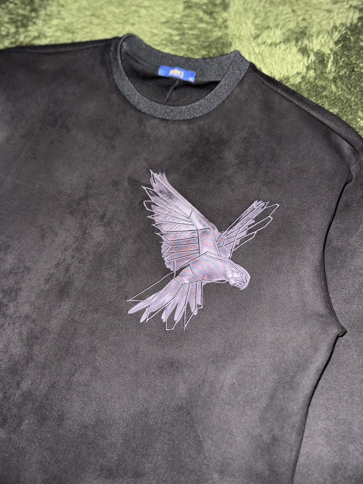 Japanese Brand [105] Another T TNGT Embroidered Suede-Texture Sweatshirt Size US L / EU 52-54 / 3 - 2 Thumbnail