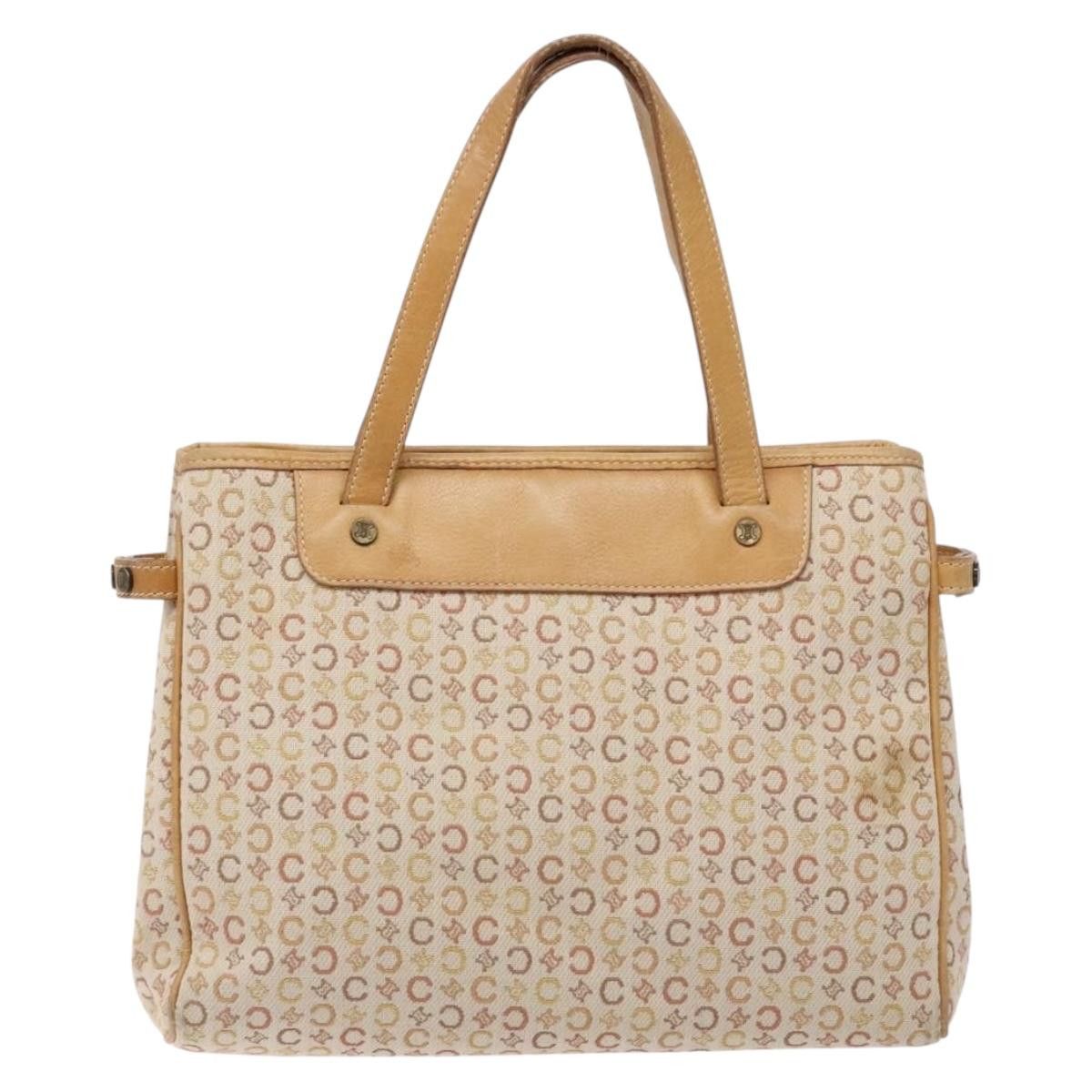 Celine CELINE C Macadam Canvas Hand Bag Beige Size ONE SIZE - 2 Thumbnail