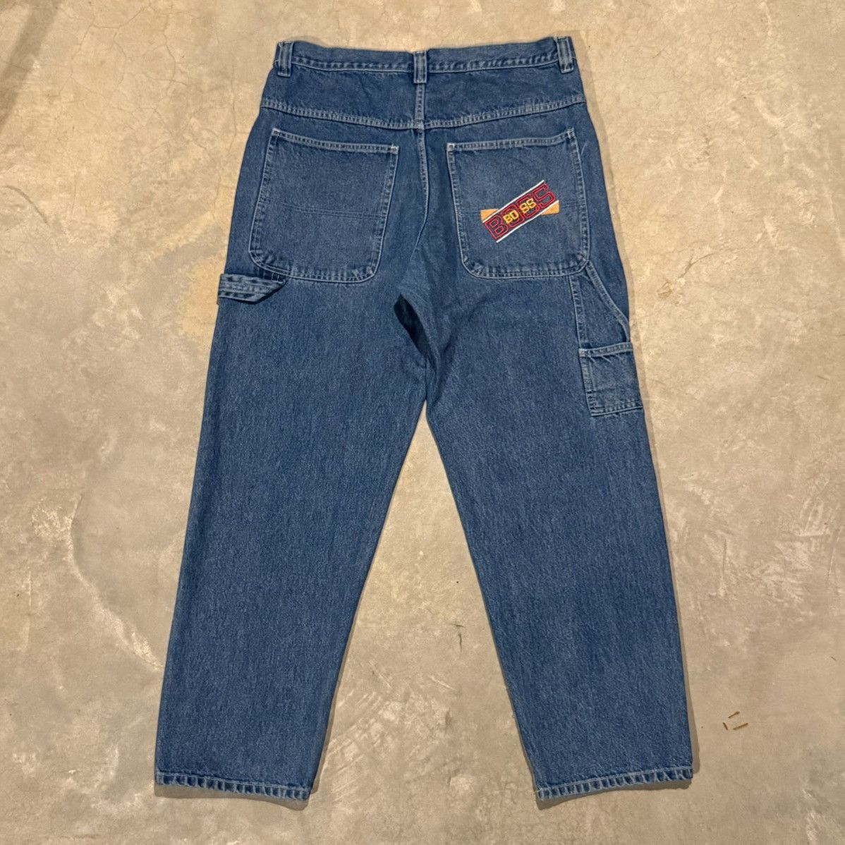 Vintage Vintage 1990s Boss Carpenter Jeans Embroidered Baggy Y2K Size US 38 / EU 54 - 1 Thumbnail