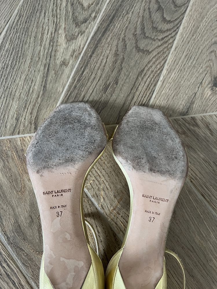 Saint Laurent Paris Saint Laurent Amber Heels Size US 7 / IT 37 - 8 Thumbnail