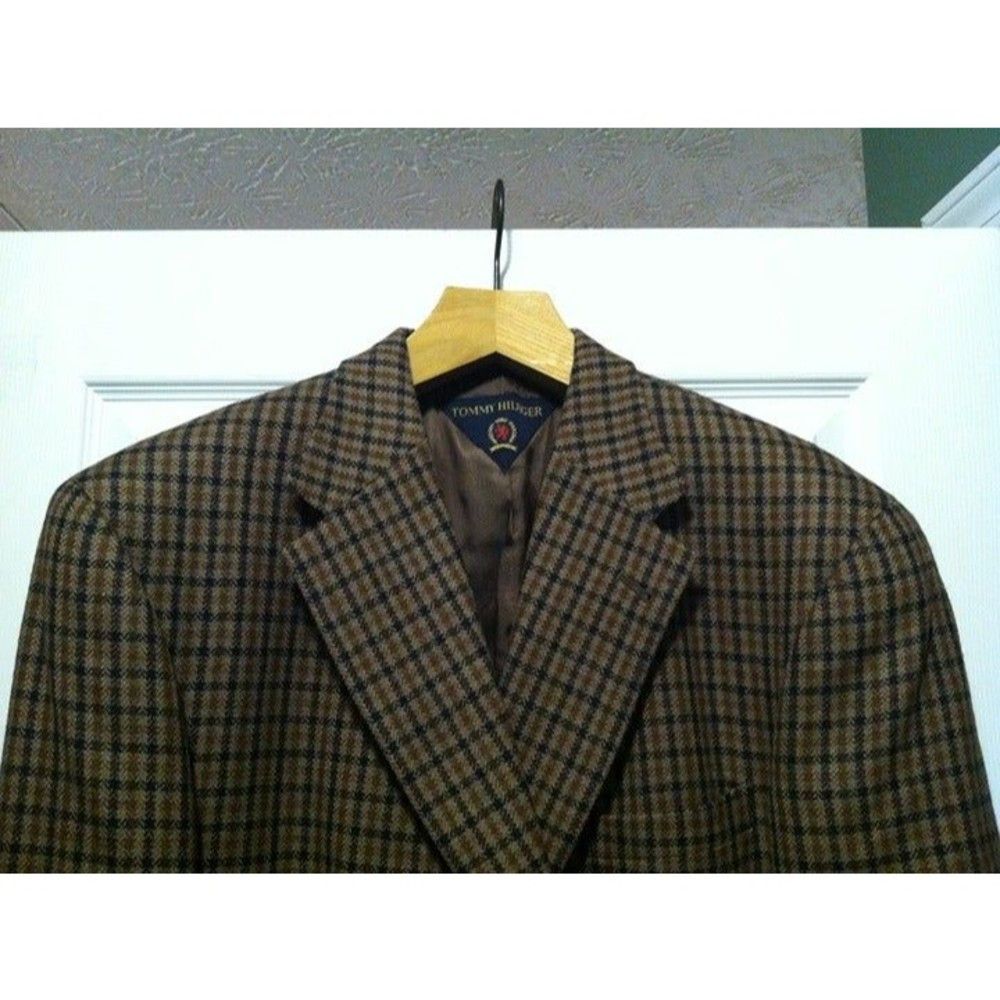 Tommy Hilfiger TOMMY HILFIGER MEN'S 100%WOOL SPORT COAT JACKET BLAZER 46R Size 46R - 2 Thumbnail