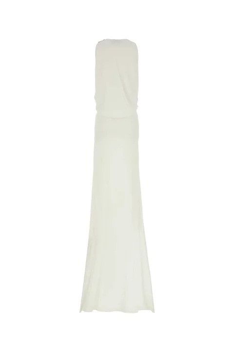 Gucci o1loc1c0226 822831 Viscose Soft Crepe Jersey Gown in White Size XS / US 0-2 / IT 36-38 - 1 Preview
